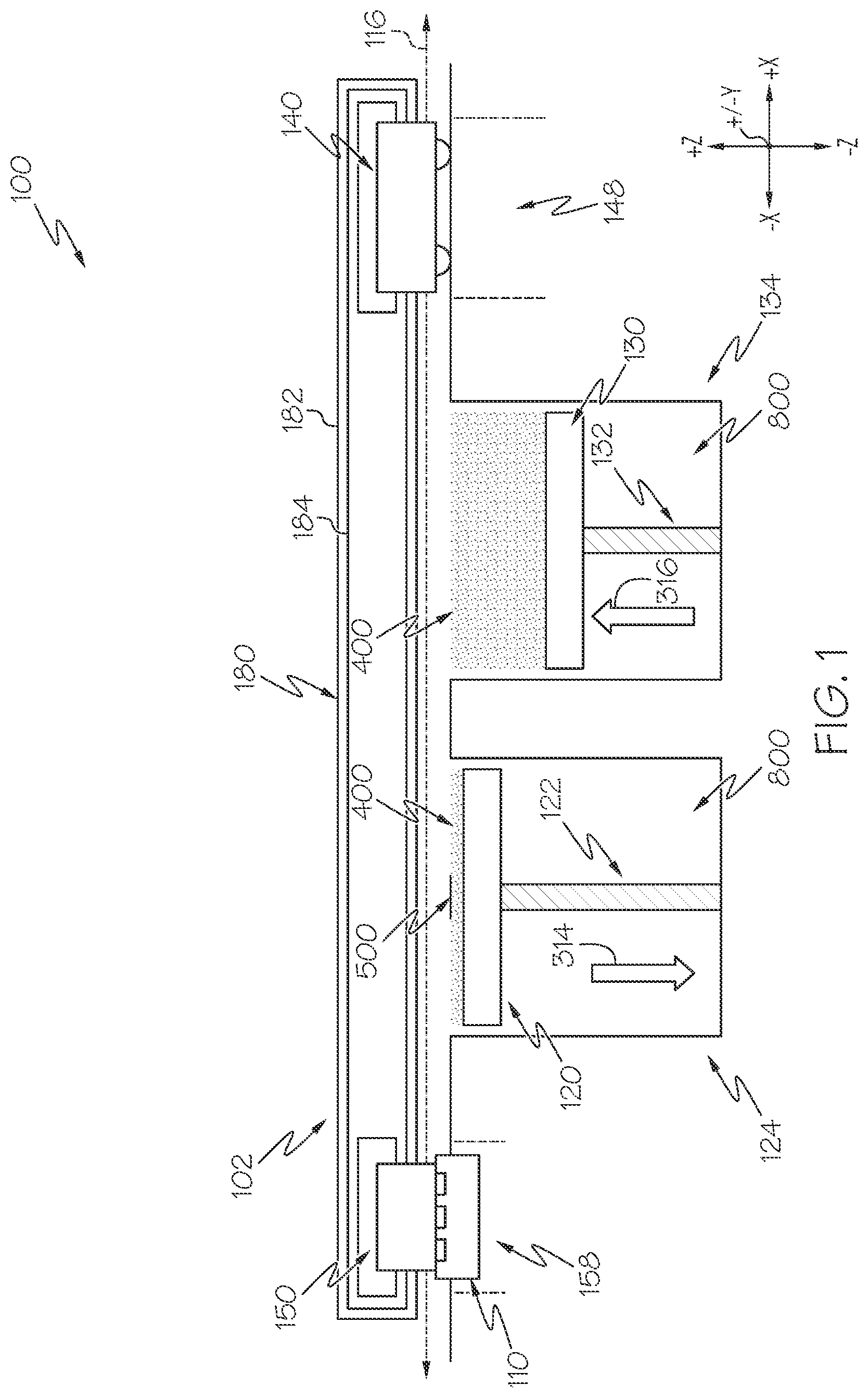 Patent US12552100 Figure 1 – Additive manufacturing apparatuses and methods for using the same