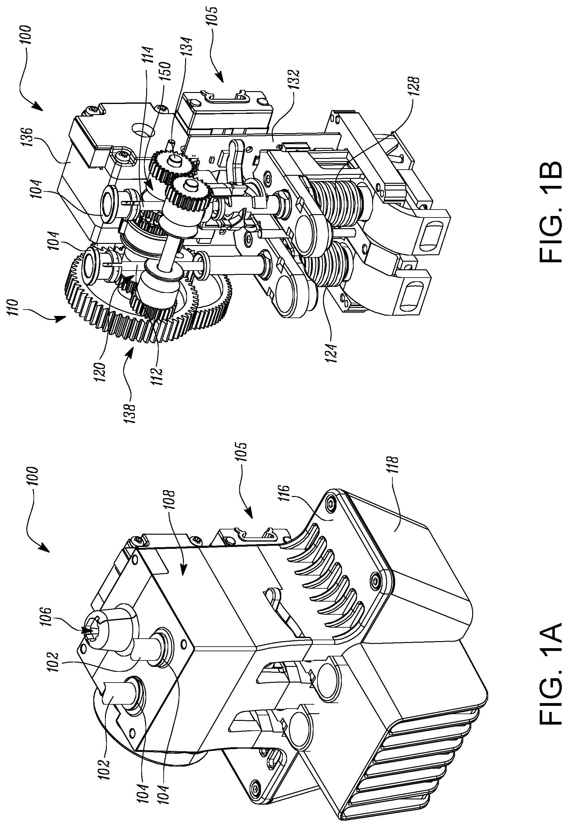 Patent US12552102 Figure 1 – Dual filament feeder assembly for an additive manufacturing system