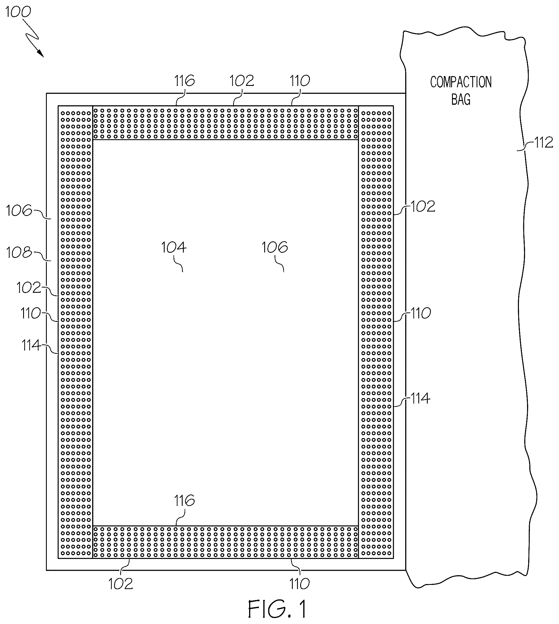 Patent US12552110 Figure 1 – Methods for fabrication of layups for composite honeycomb core sandwich structures and said composite honeycomb core sandwich structures