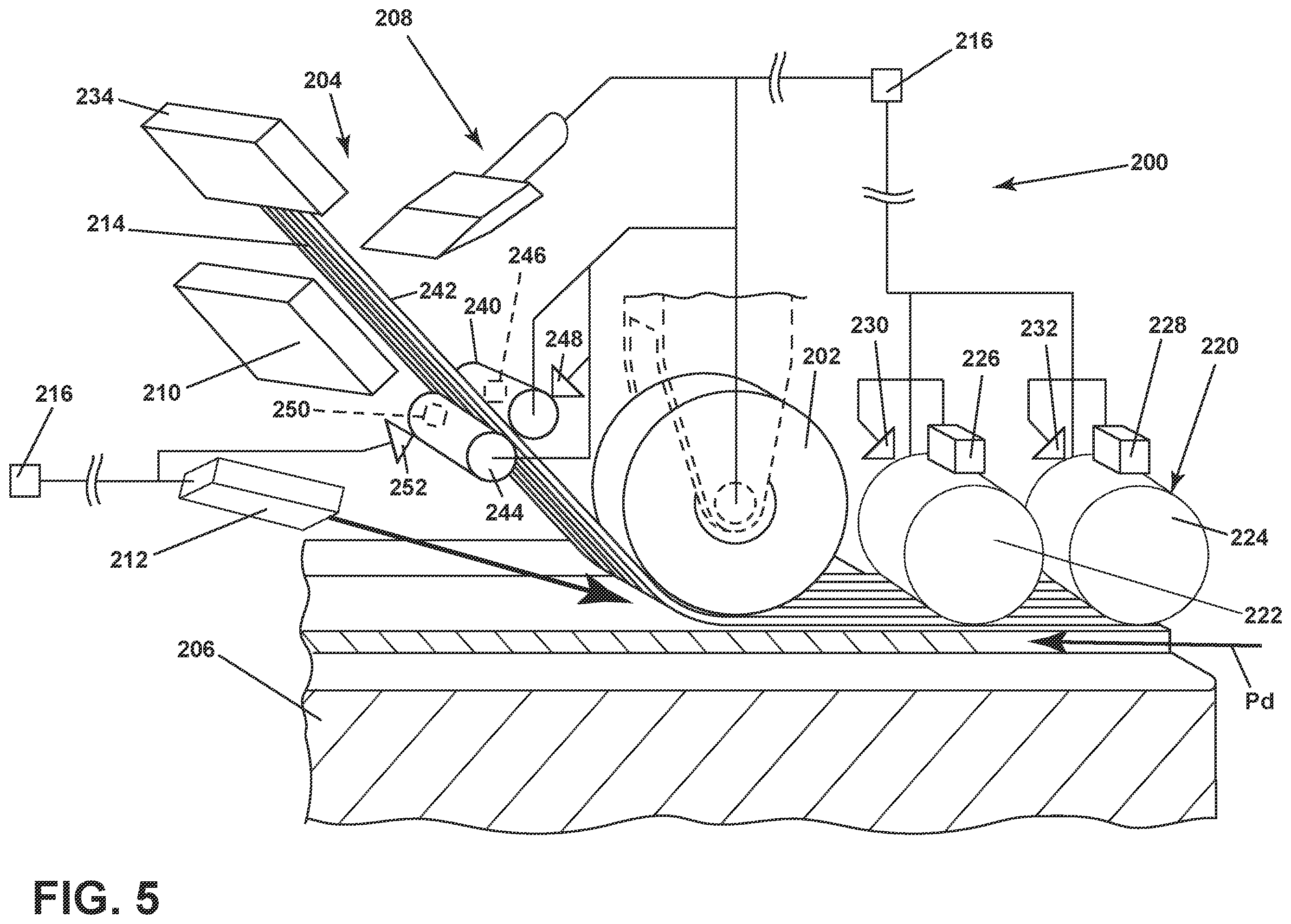 Patent US12552112 Figure 5 – Automated fiber placement assembly
