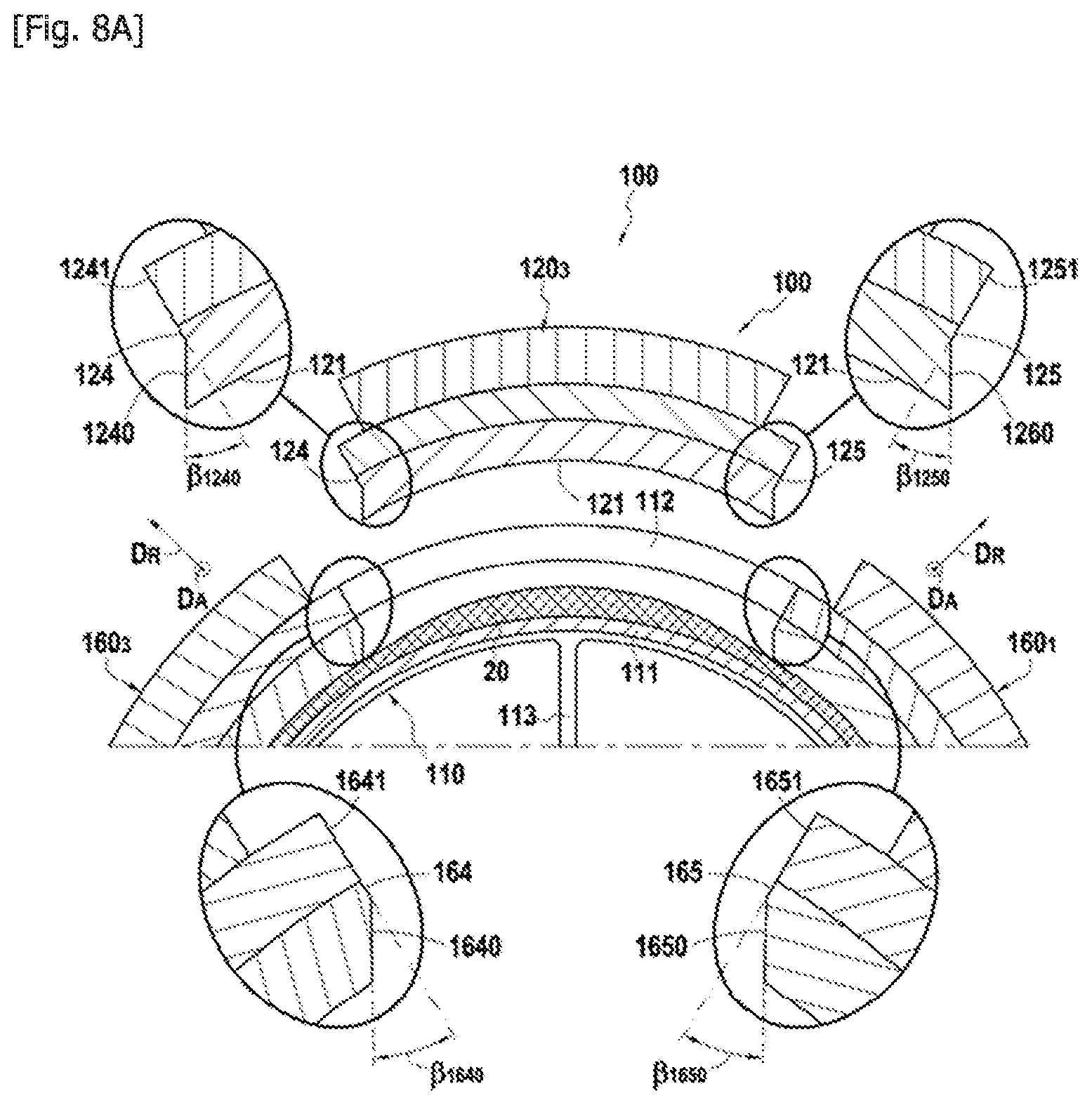 Patent US12552114 Figure 9 – RTM injection method and mould using symmetric anti-pinching sectors