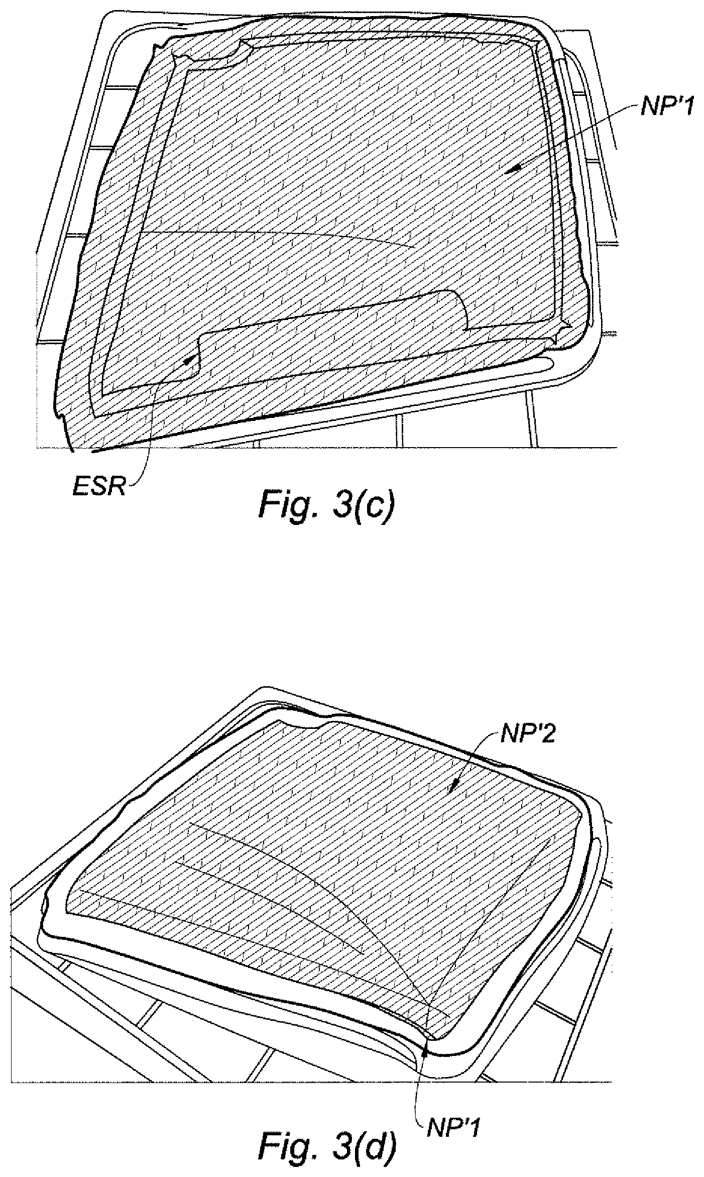Patent US12552115 Figure 4 – Process for manufacturing a composite panel