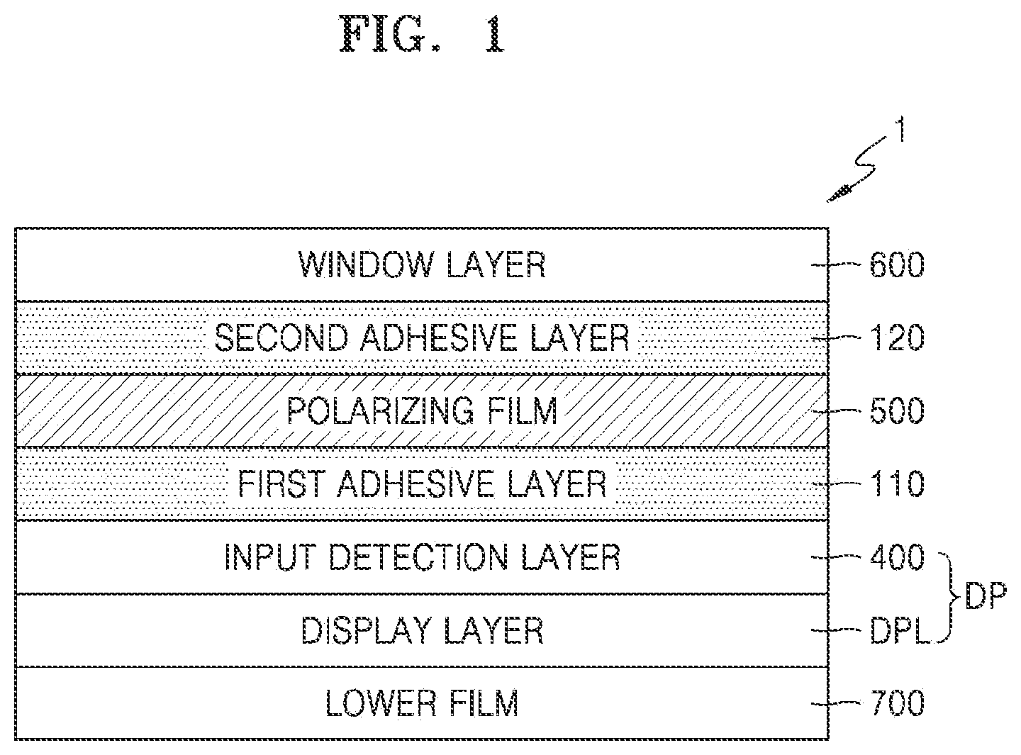 Patent US12552117 — Polarizing film, method of manufacturing polarizing film, and display apparatus including polarizing film manufactured using the same — Figure 1