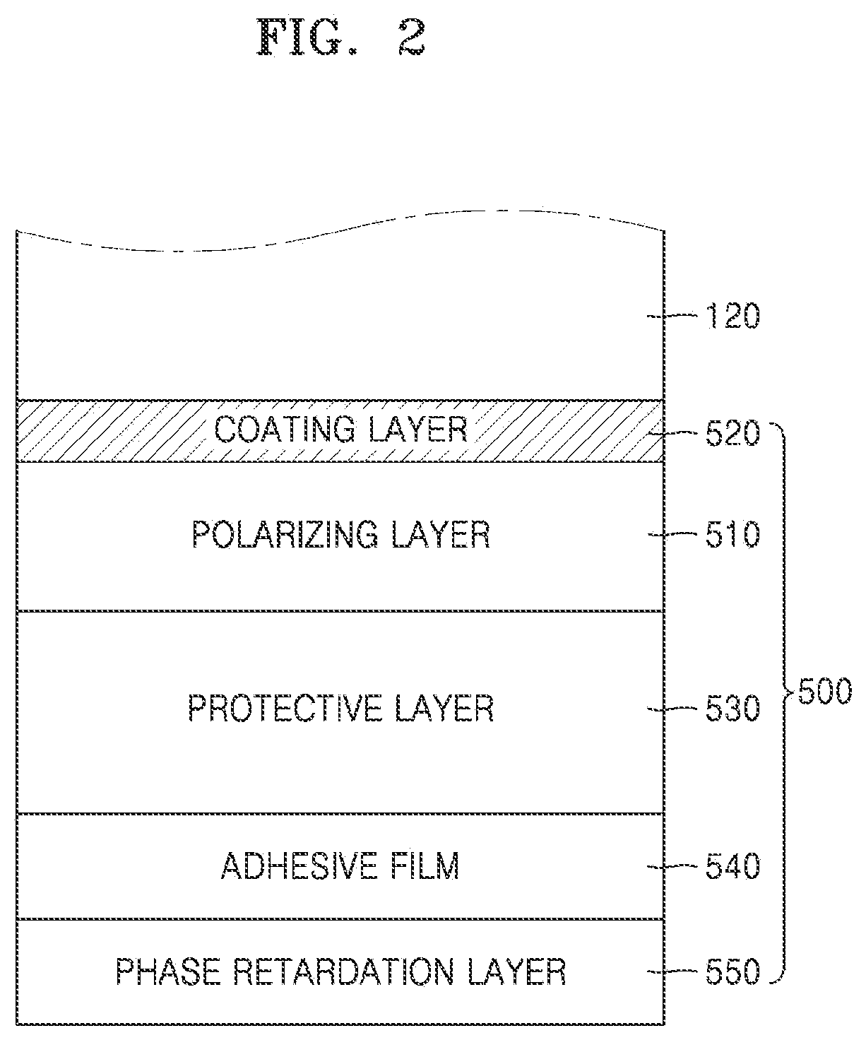 Patent US12552117 Figure 2 – Polarizing film, method of manufacturing polarizing film, and display apparatus including polarizing film manufactured using the same