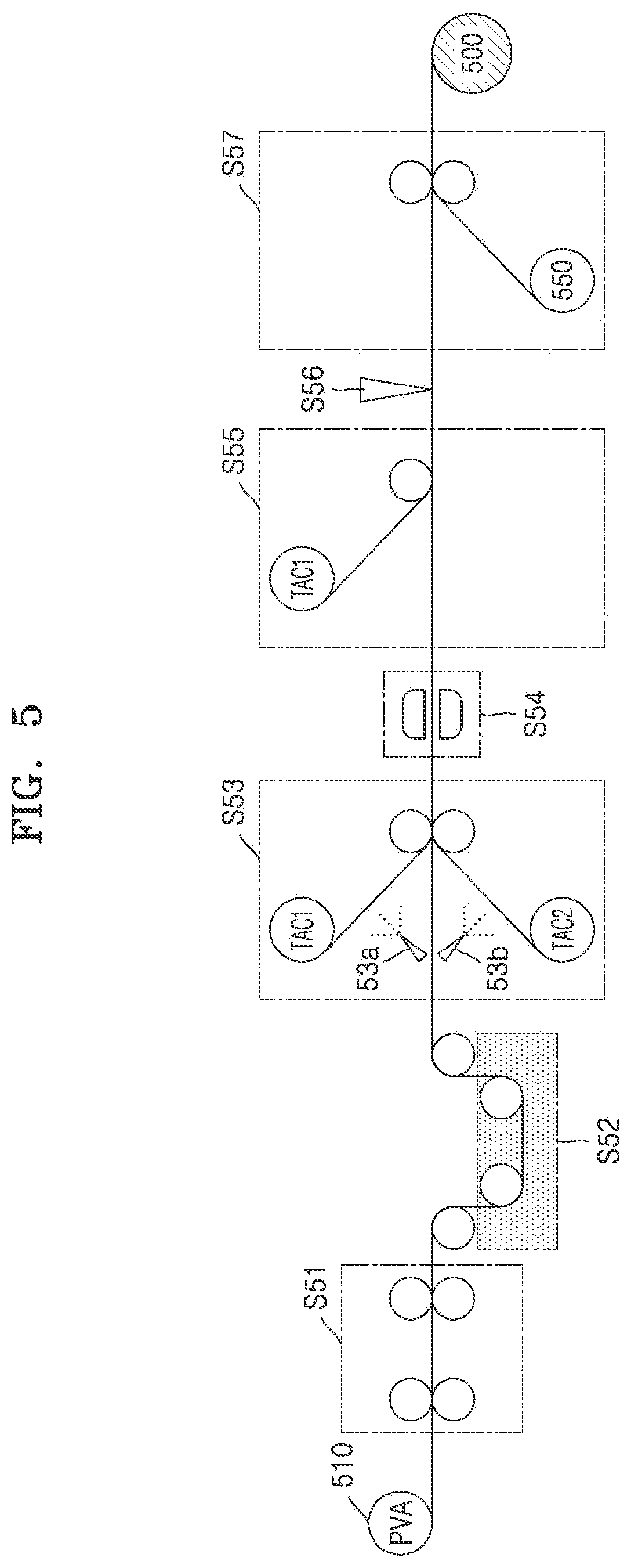 Patent US12552117 Figure 5 – Polarizing film, method of manufacturing polarizing film, and display apparatus including polarizing film manufactured using the same