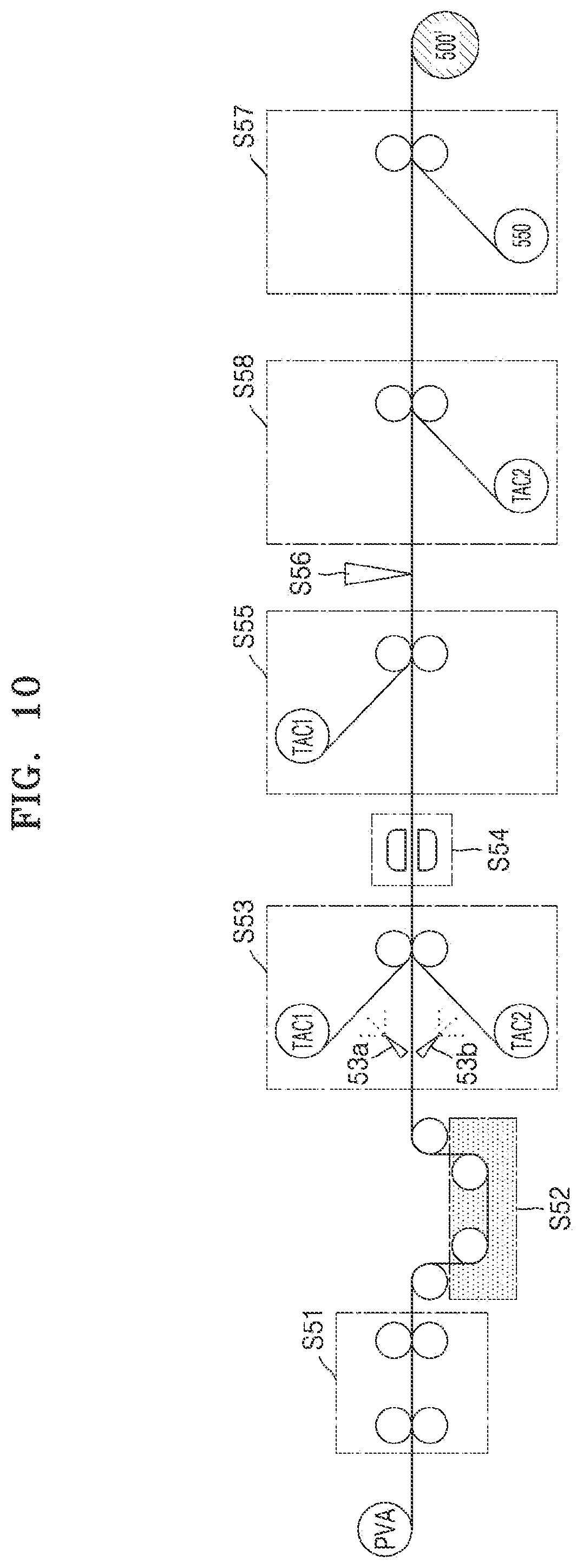 Patent US12552117 Figure 10 – Polarizing film, method of manufacturing polarizing film, and display apparatus including polarizing film manufactured using the same