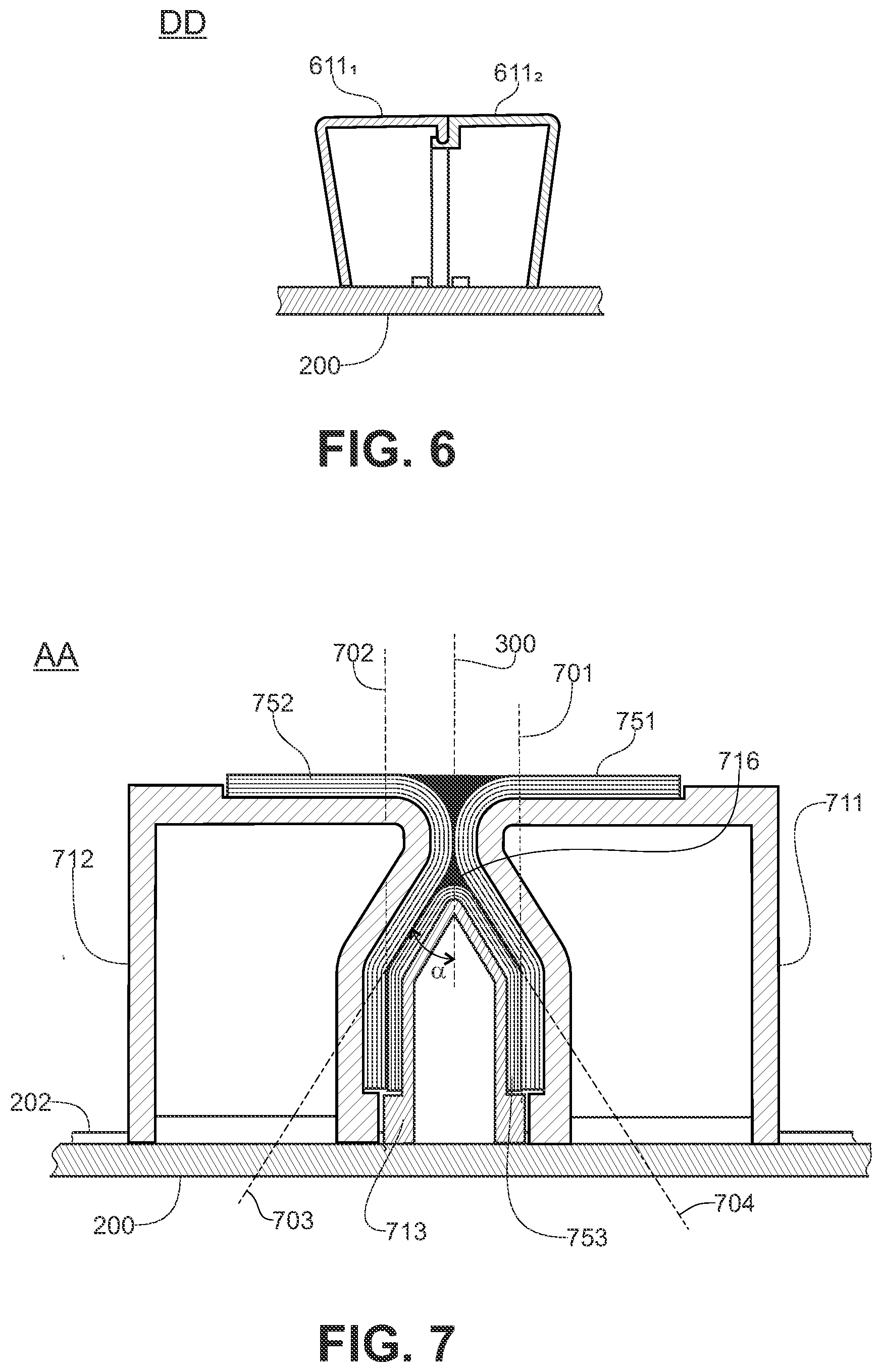 Patent US12552121 Figure 6 – Method for integrating a fitting between the wings of a profile