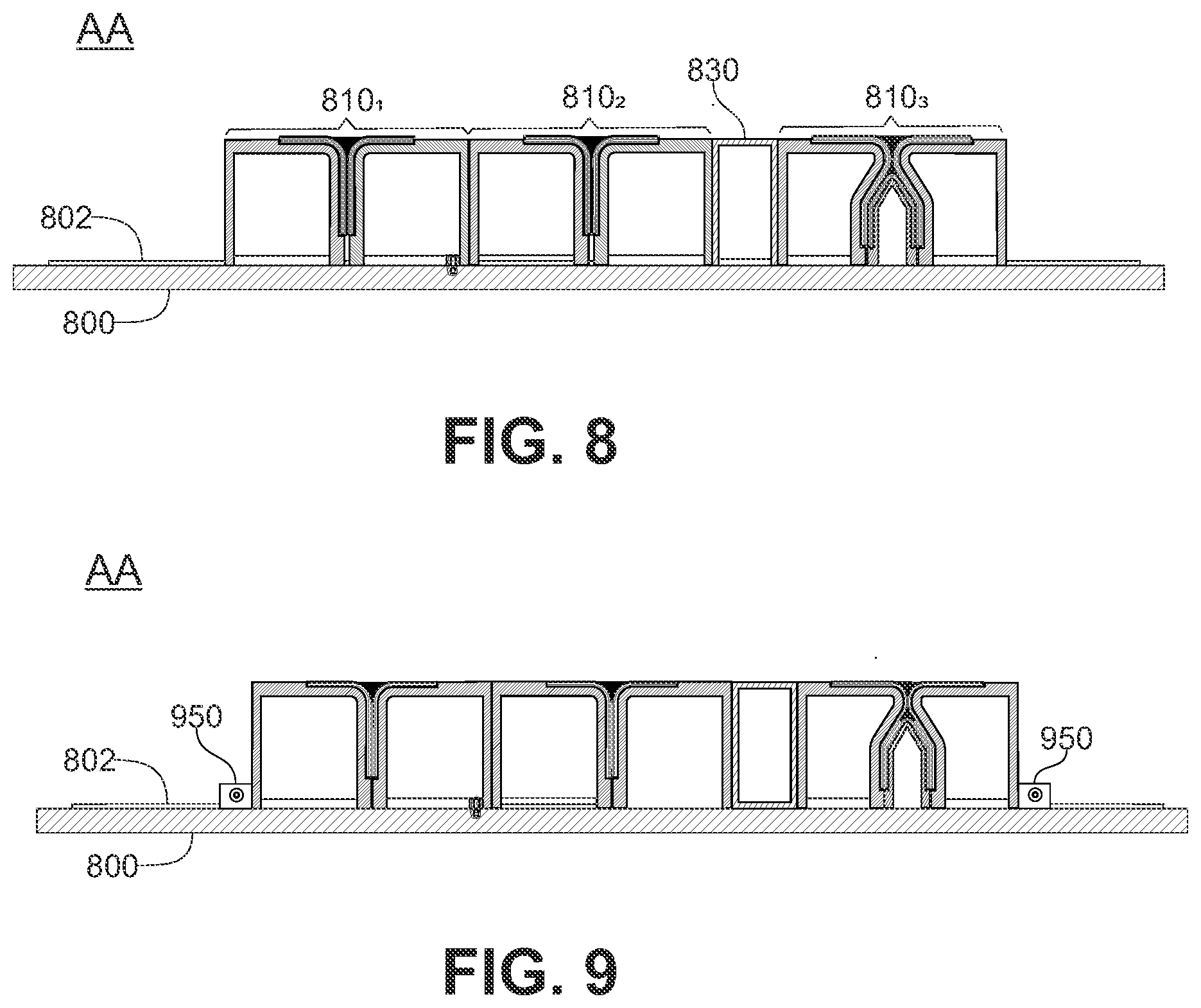 Patent US12552121 Figure 7 – Method for integrating a fitting between the wings of a profile