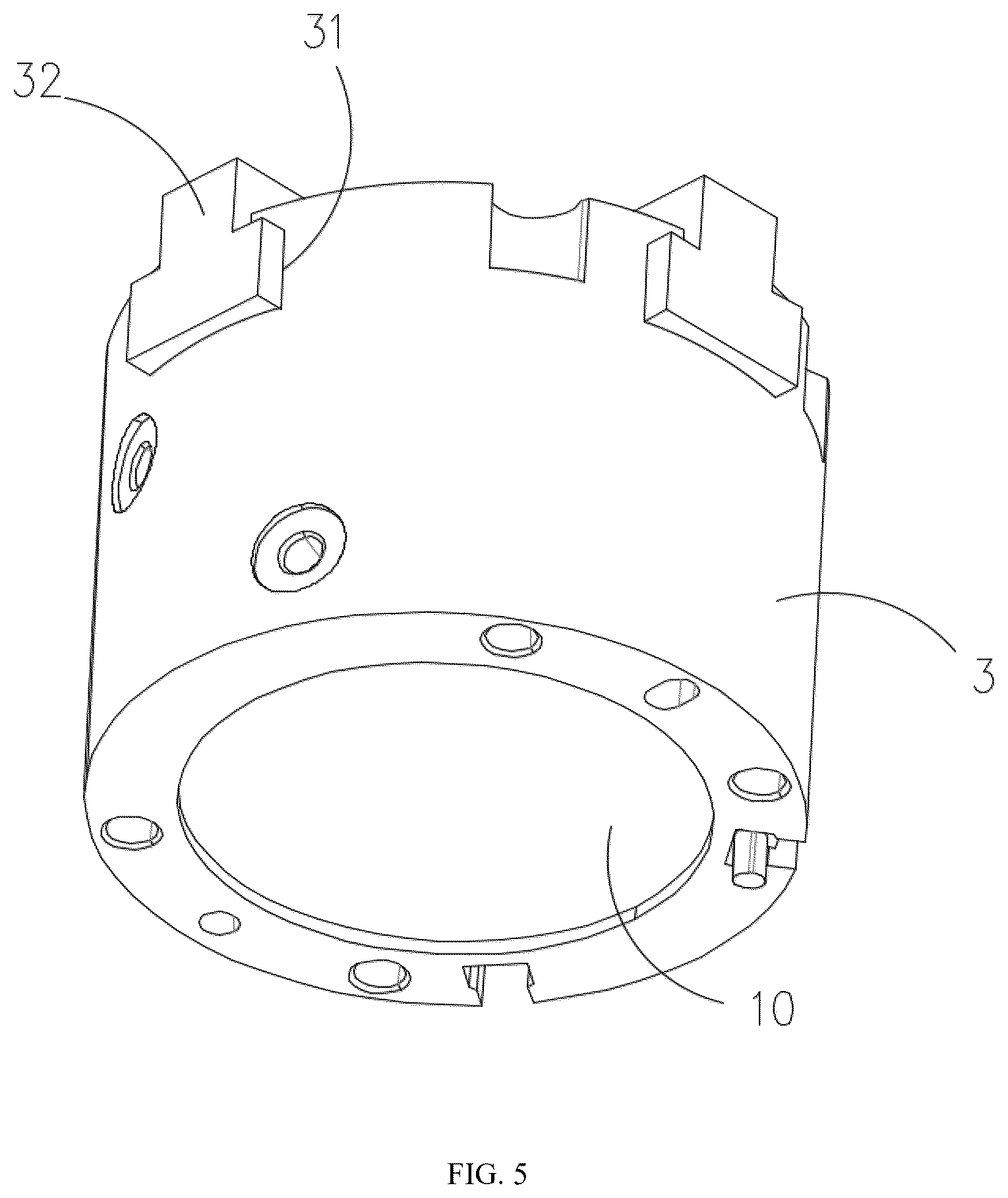 Patent US12552126 Figure 5 – Telescopic flanging inner expansion assembly and flanging device