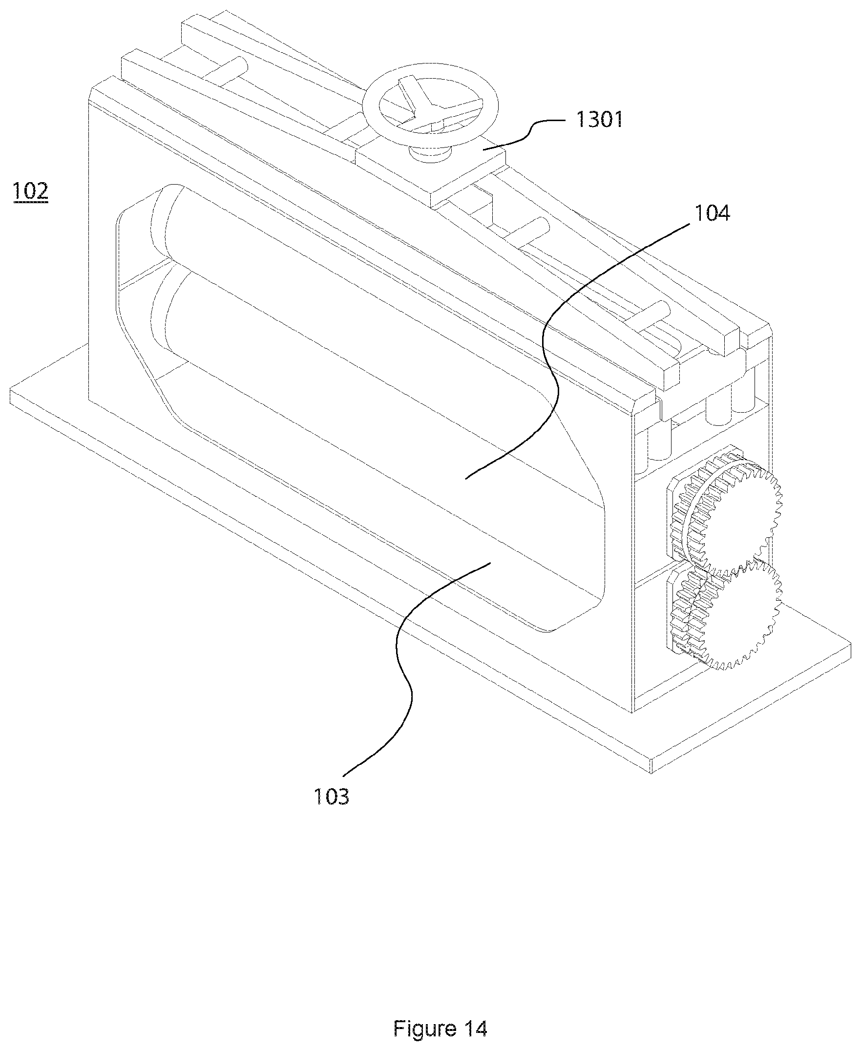 Patent US12552127 Figure 9 – Embossing system with embossing cassette
