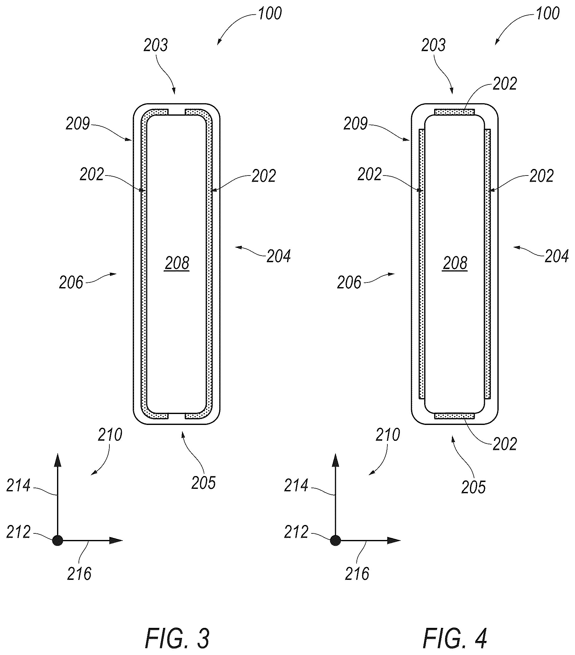 Patent US12552131 Figure 4 – Composite board with edge reinforcement for improved mechanical performance