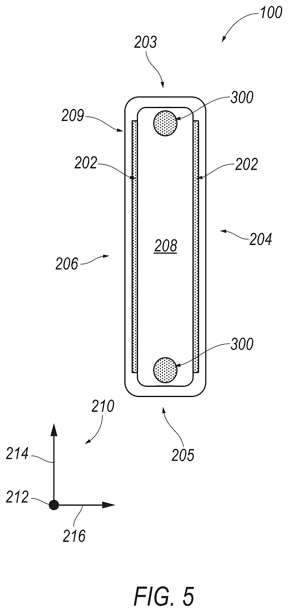 Patent US12552131 Figure 5 – Composite board with edge reinforcement for improved mechanical performance