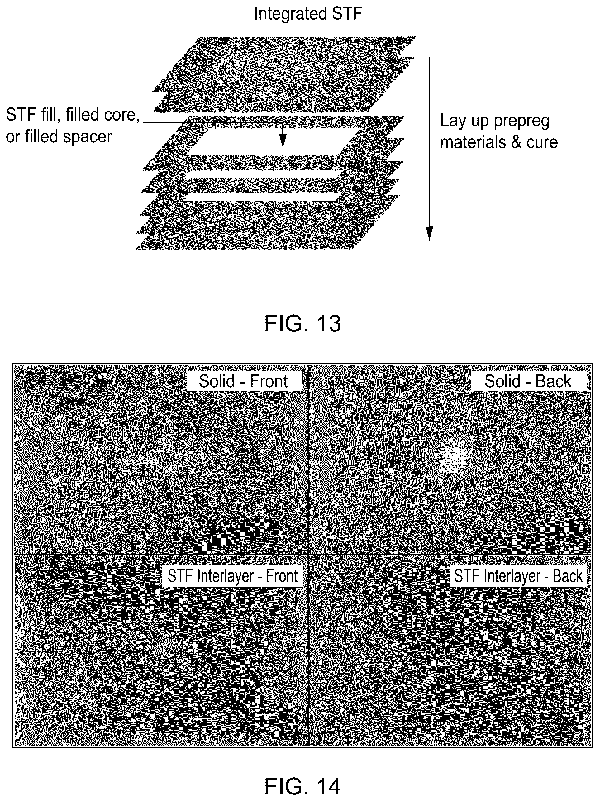 Patent US12552132 Figure 9 – Impact-resistant, damage tolerant composites with shear thickening fluid layers and uses thereof