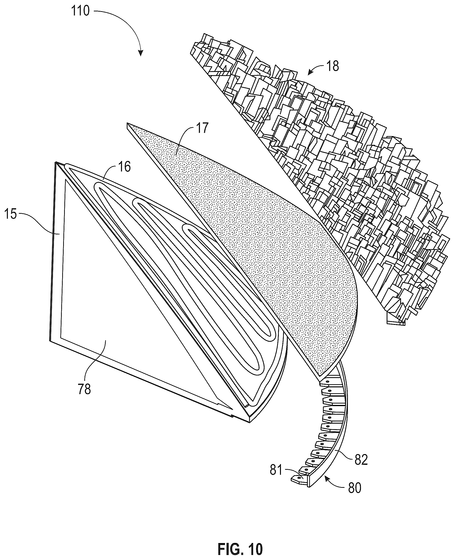 Patent US12552134 Figure 16 – Building products and associated methods for providing contoured and elevated features for artificial surfaces