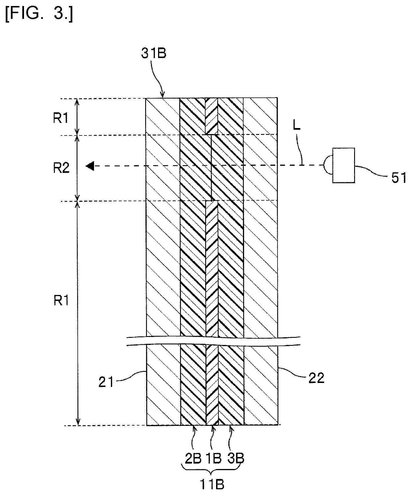 Patent US12552137 Figure 3 – Laminated glass and vehicle