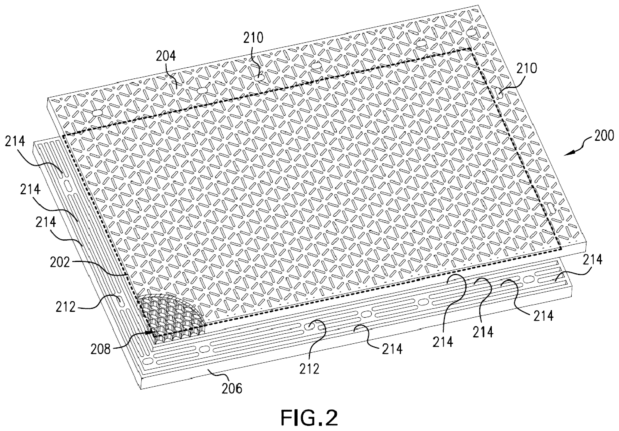 Patent US12552141 Figure 2 – Method of manufacturing a mat for use as a support surface