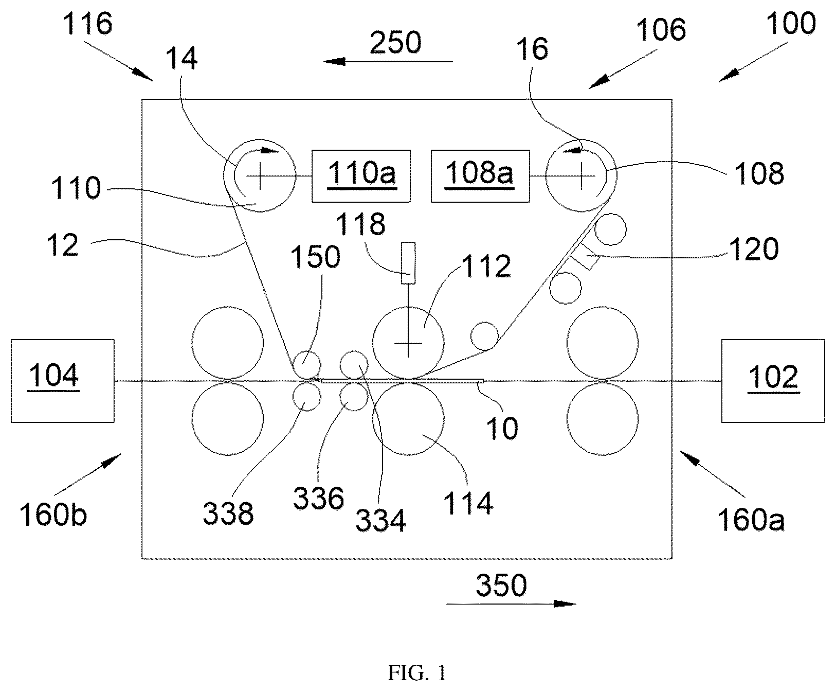 Patent US12552148 Figure 1 – Lamination module for a card processing machine including a system for assisting with peeling of a transfer film