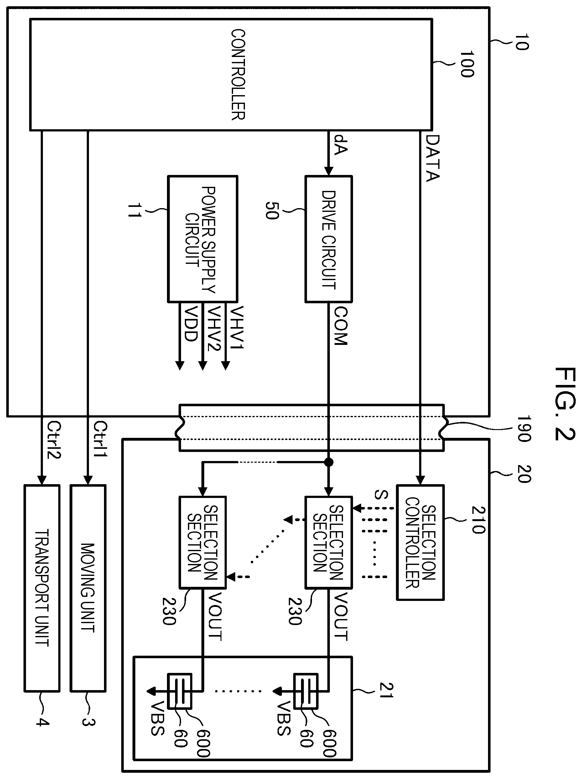 Patent US12552155 Figure 2 – Drive circuit and liquid ejecting apparatus