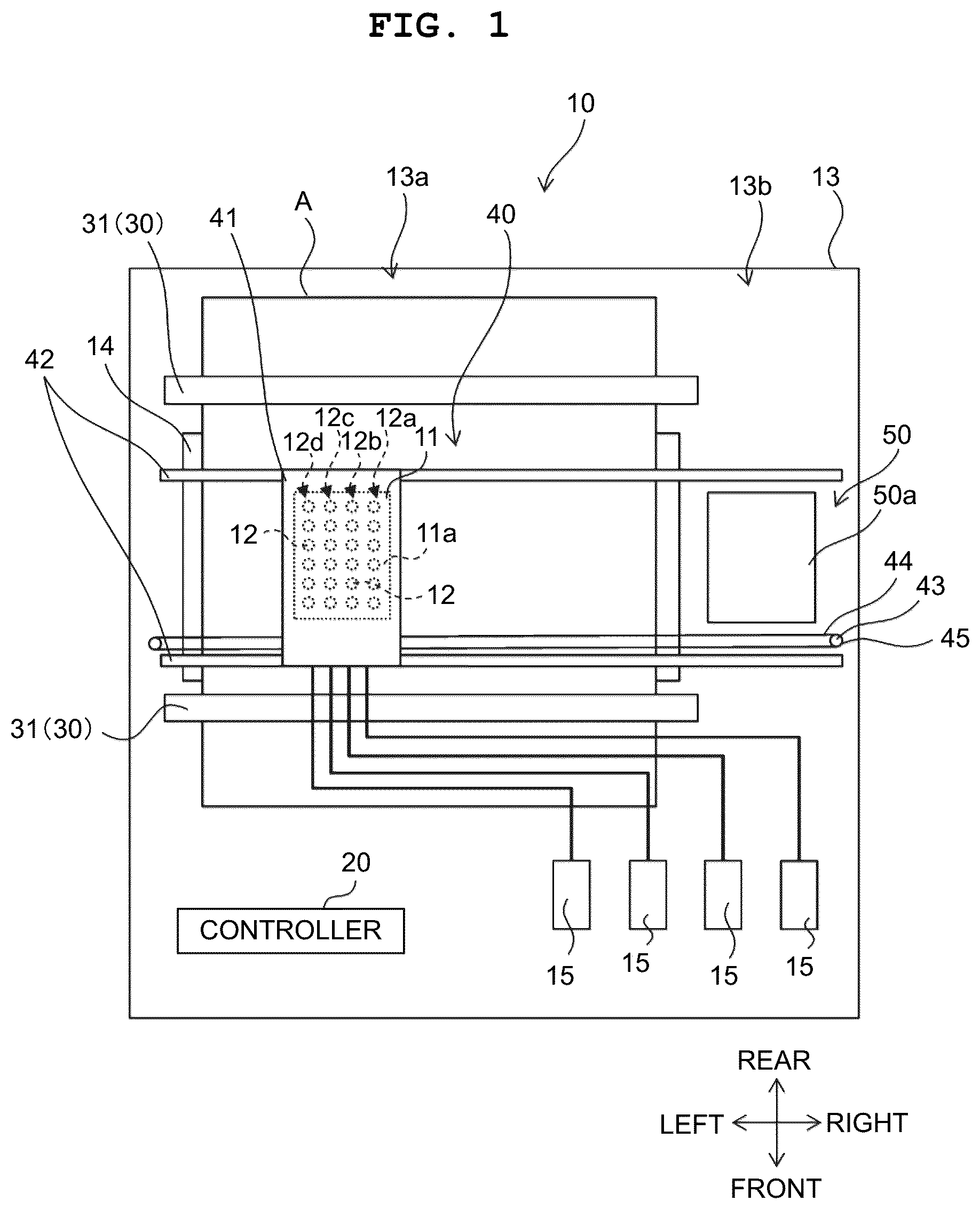 Patent US12552157 Figure 1 – Printing apparatus, discharge state detecting apparatus, and discharge state detecting method