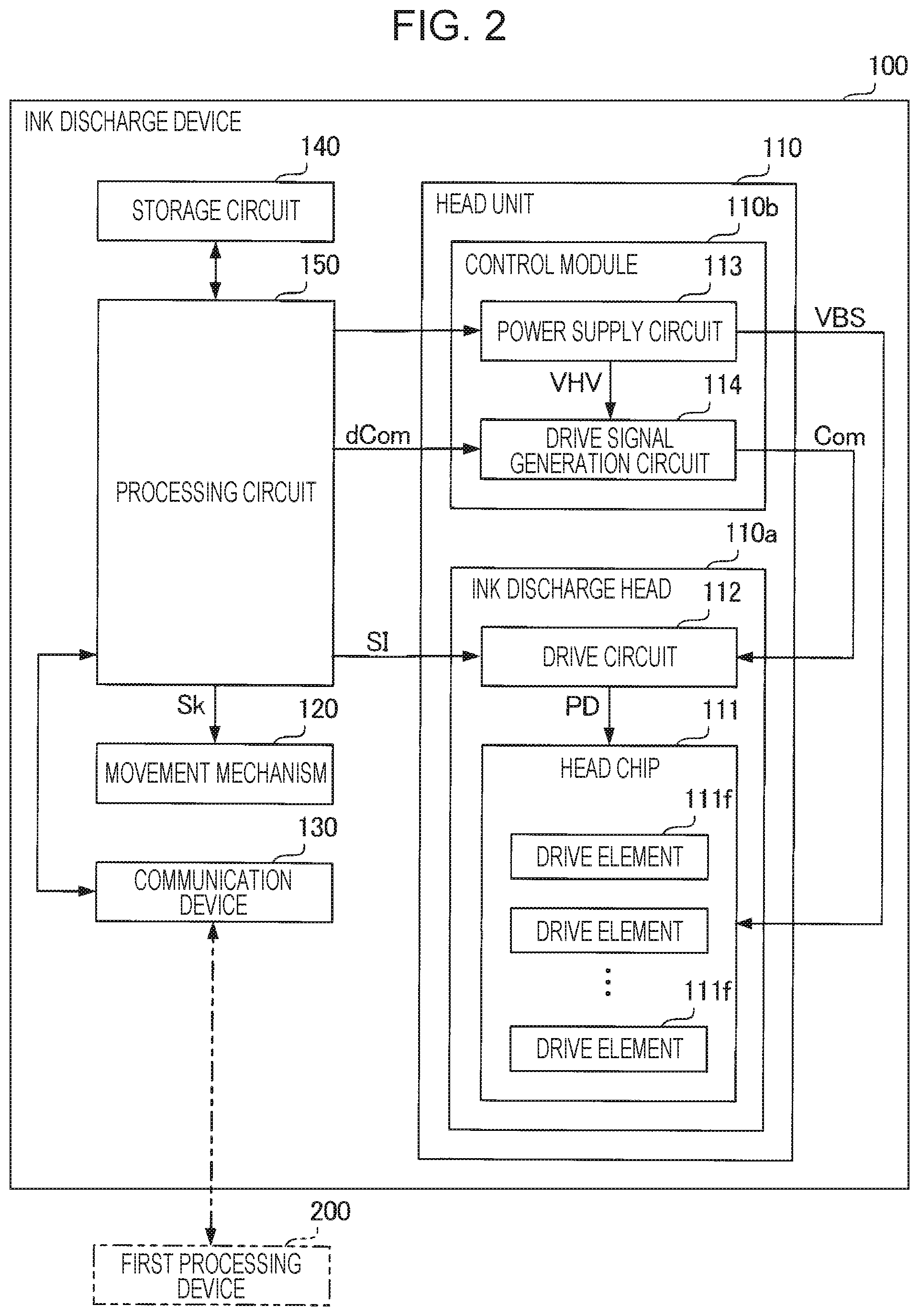 Patent US12552158 Figure 2 – Ink jet system