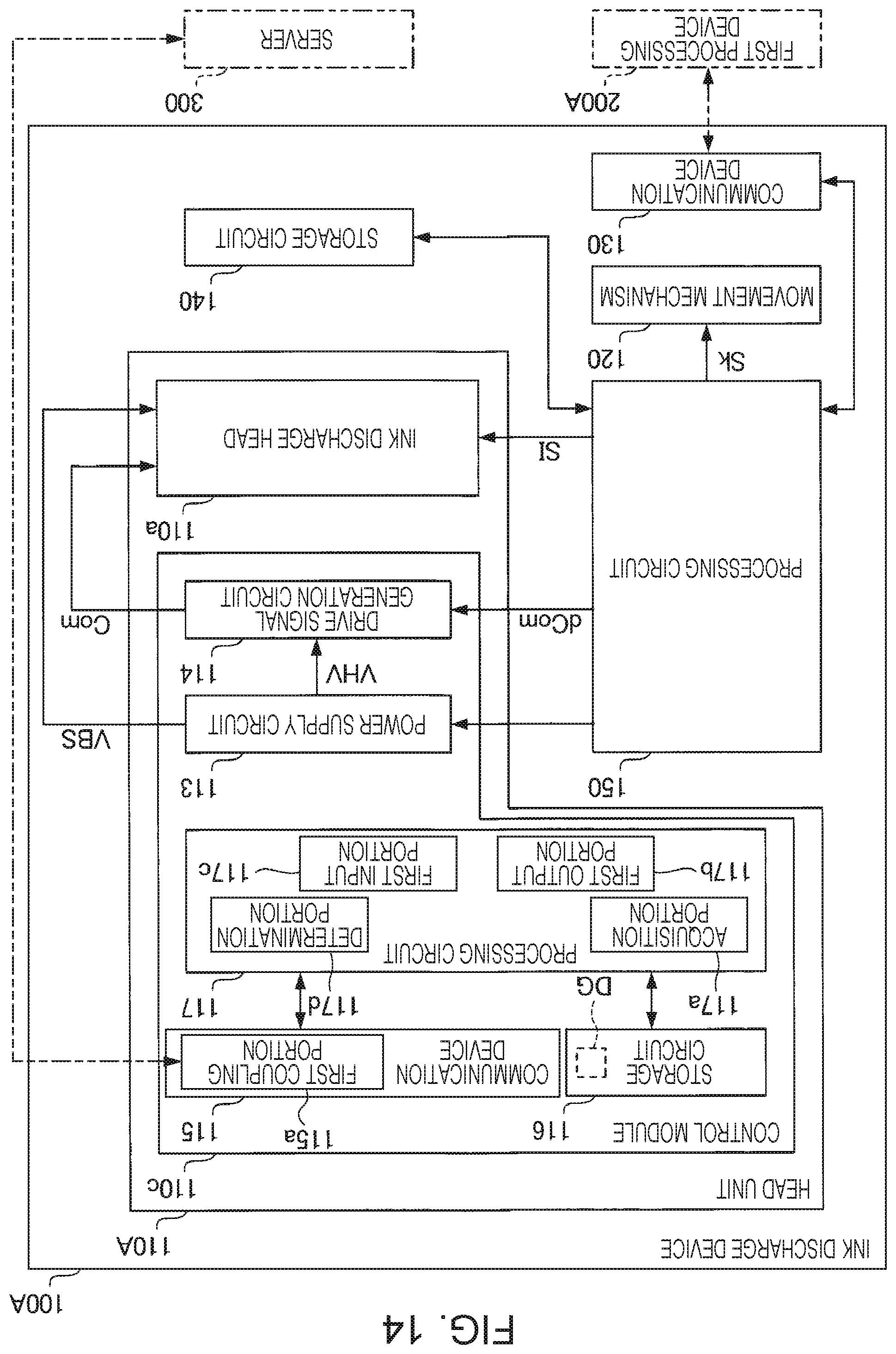 Patent US12552158 Figure 14 – Ink jet system
