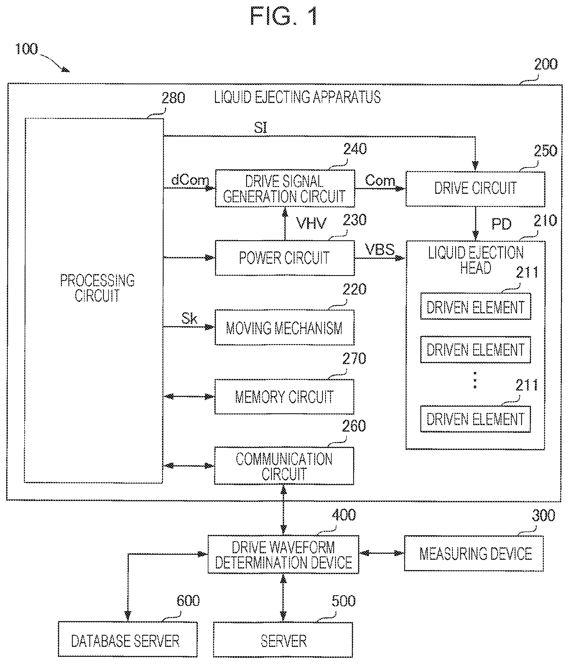 Patent US12552159 Figure 1 – Drive waveform determination method, drive waveform determination device, and storage medium