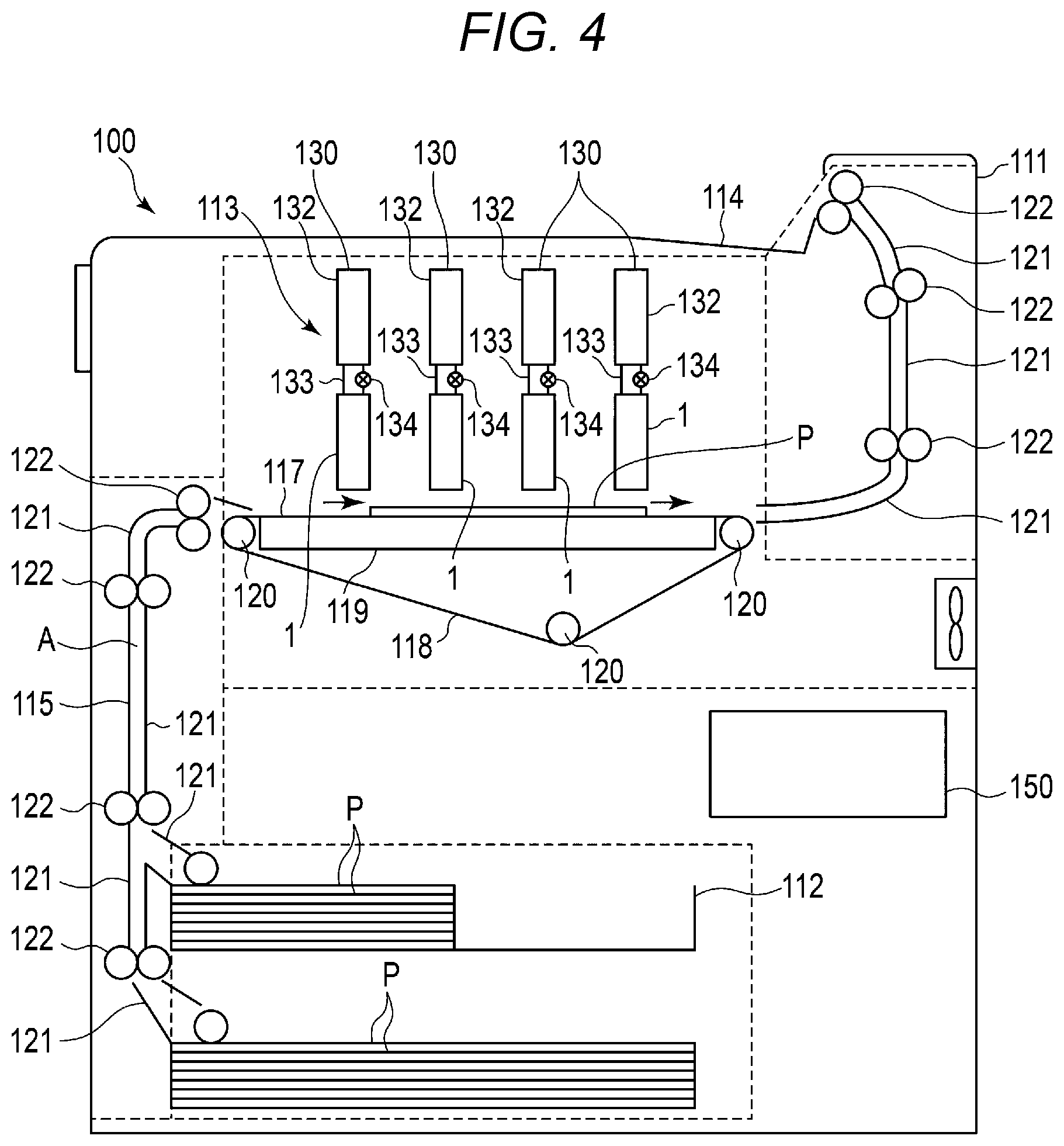 Patent US12552160 Figure 3 – Liquid ejection head and printing device