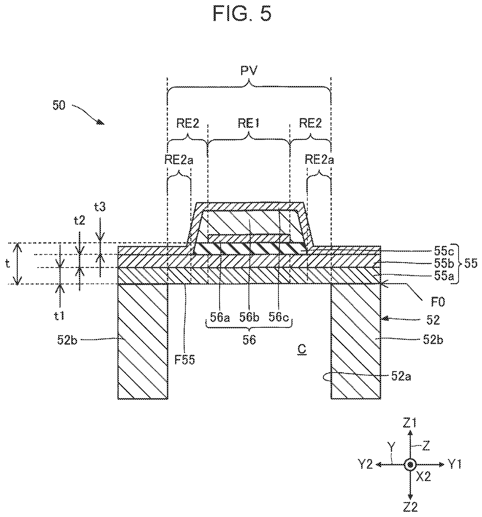 Patent US12552164 Figure 5 – Liquid discharge head and liquid discharge apparatus
