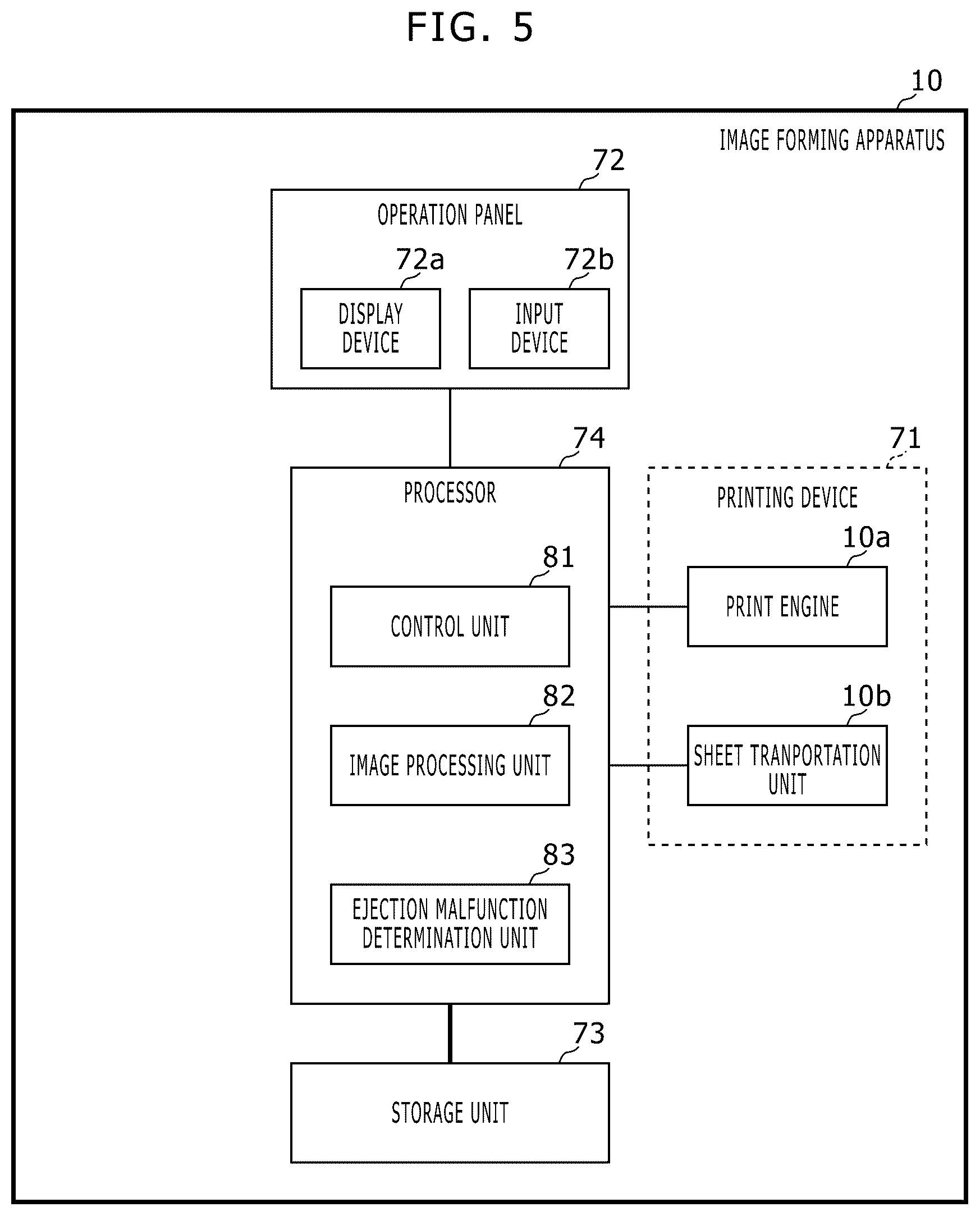 Patent US12552170 Figure 5 – Image forming apparatus