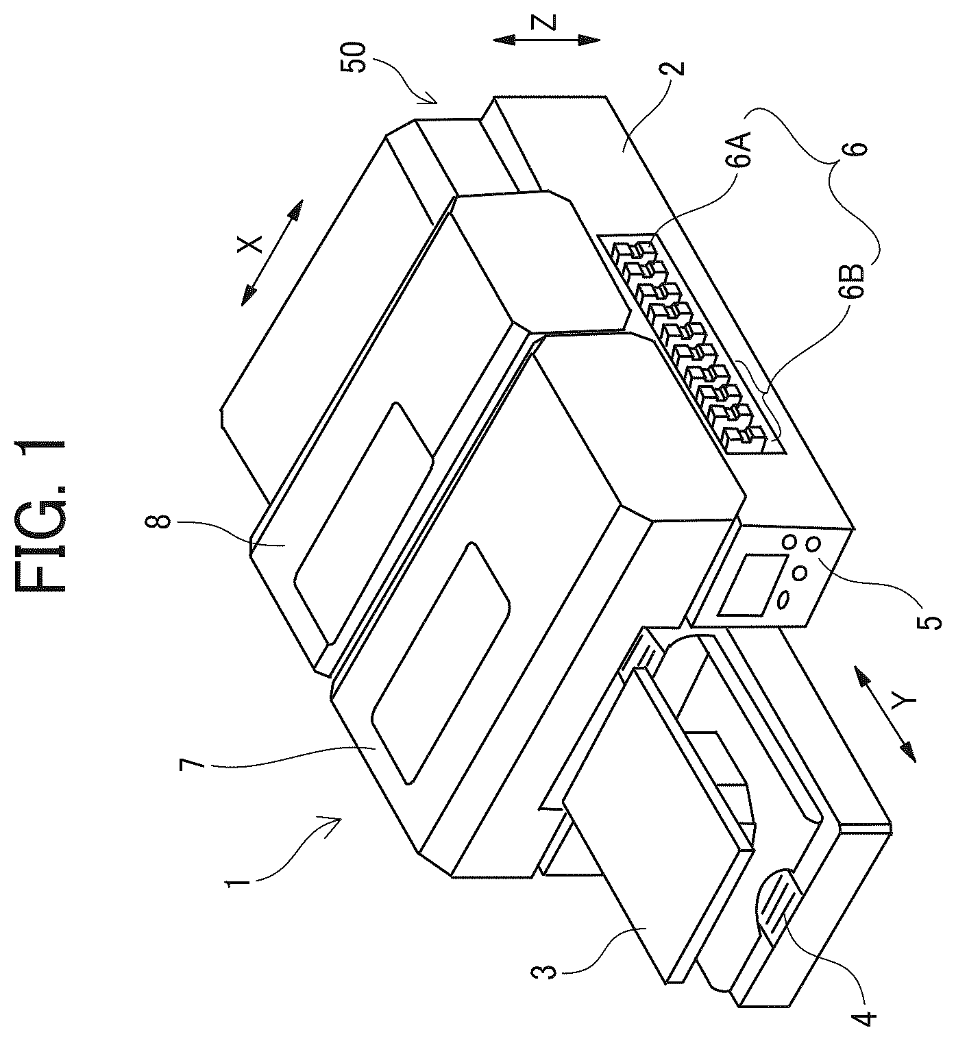 Patent US12552171 Figure 1 – Printer