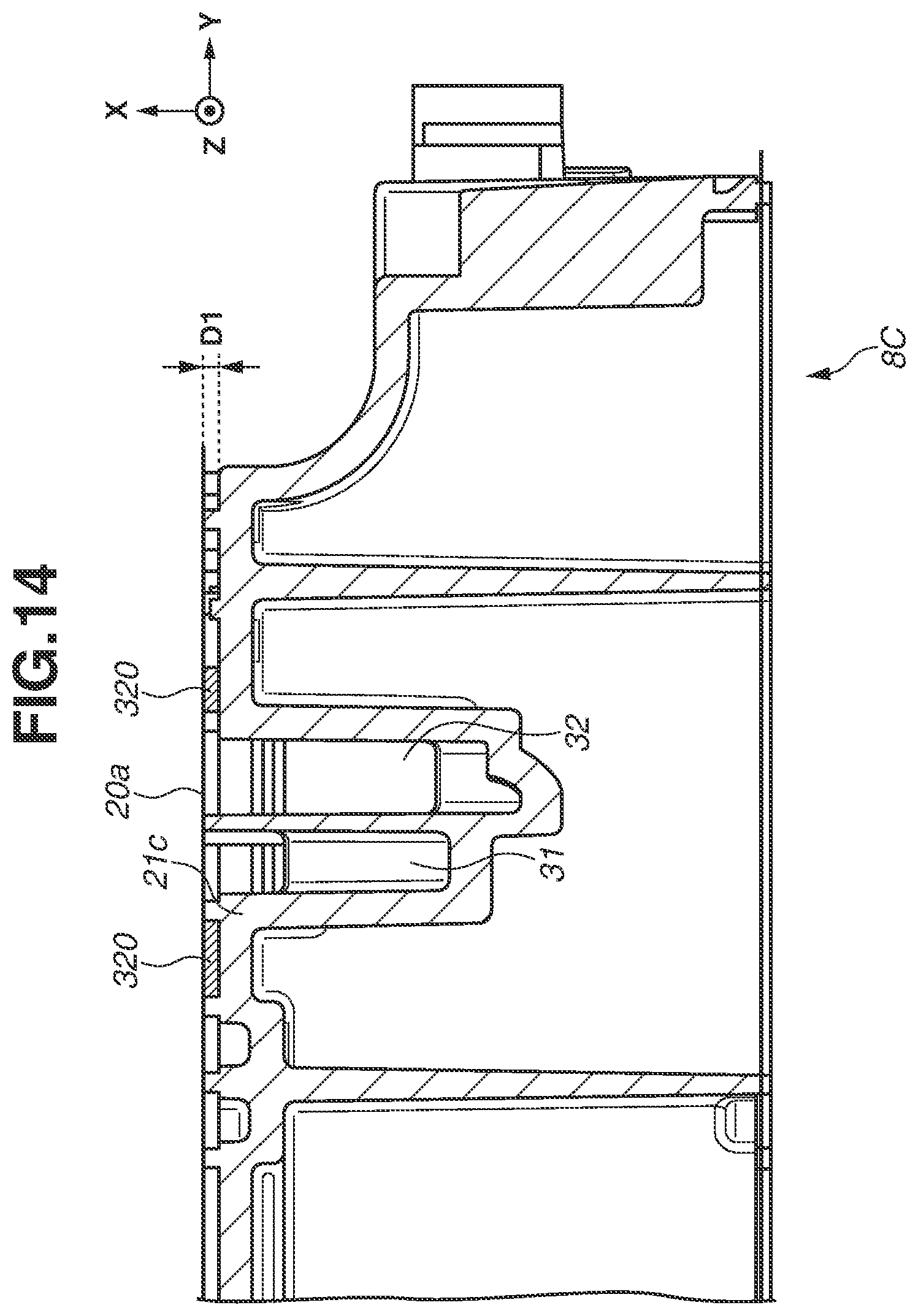 Patent US12552173 Figure 14 – Liquid storage container and liquid ejection apparatus