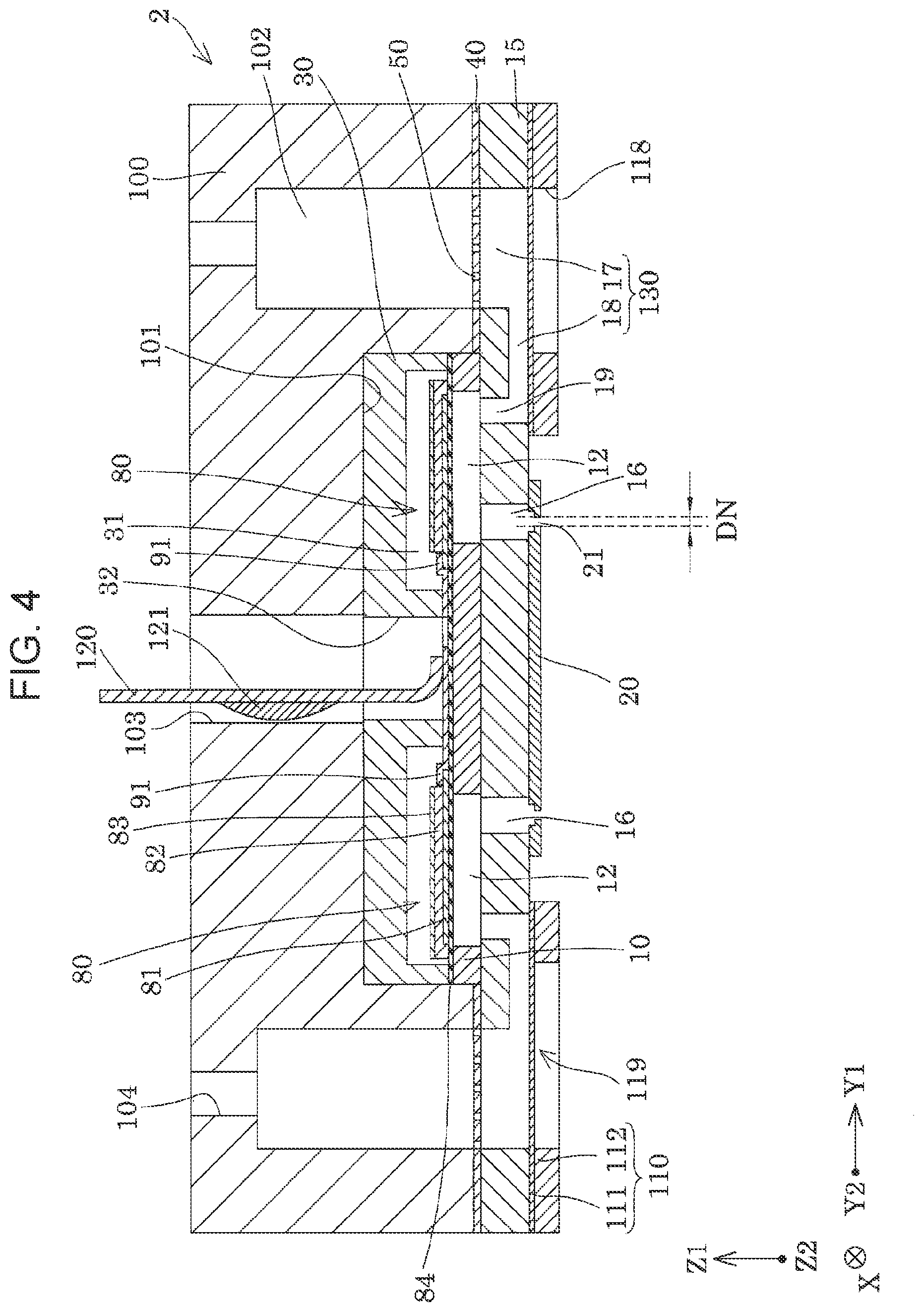 Patent US12552174 Figure 4 – Liquid ejecting head, liquid ejecting apparatus, and filter member