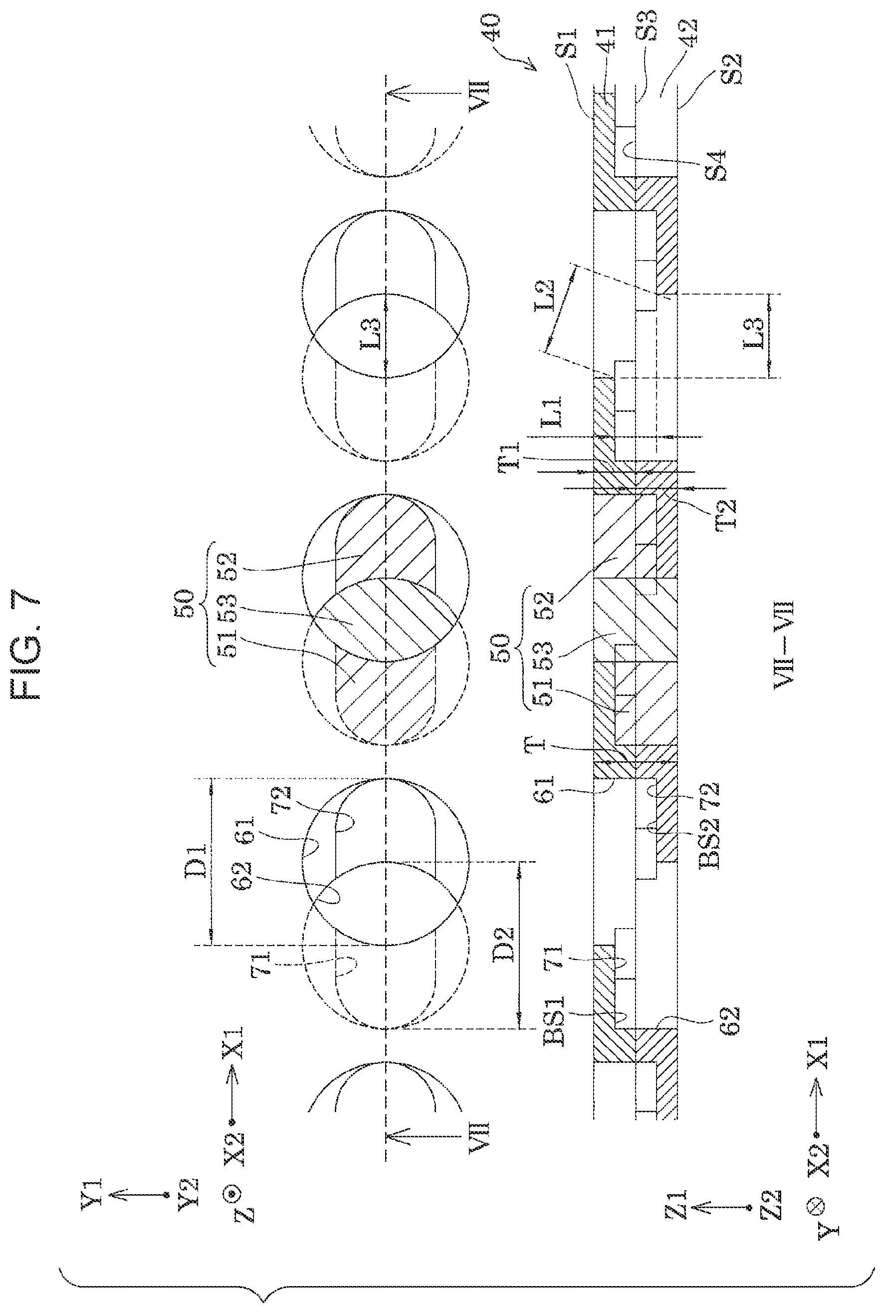 Patent US12552174 Figure 7 – Liquid ejecting head, liquid ejecting apparatus, and filter member