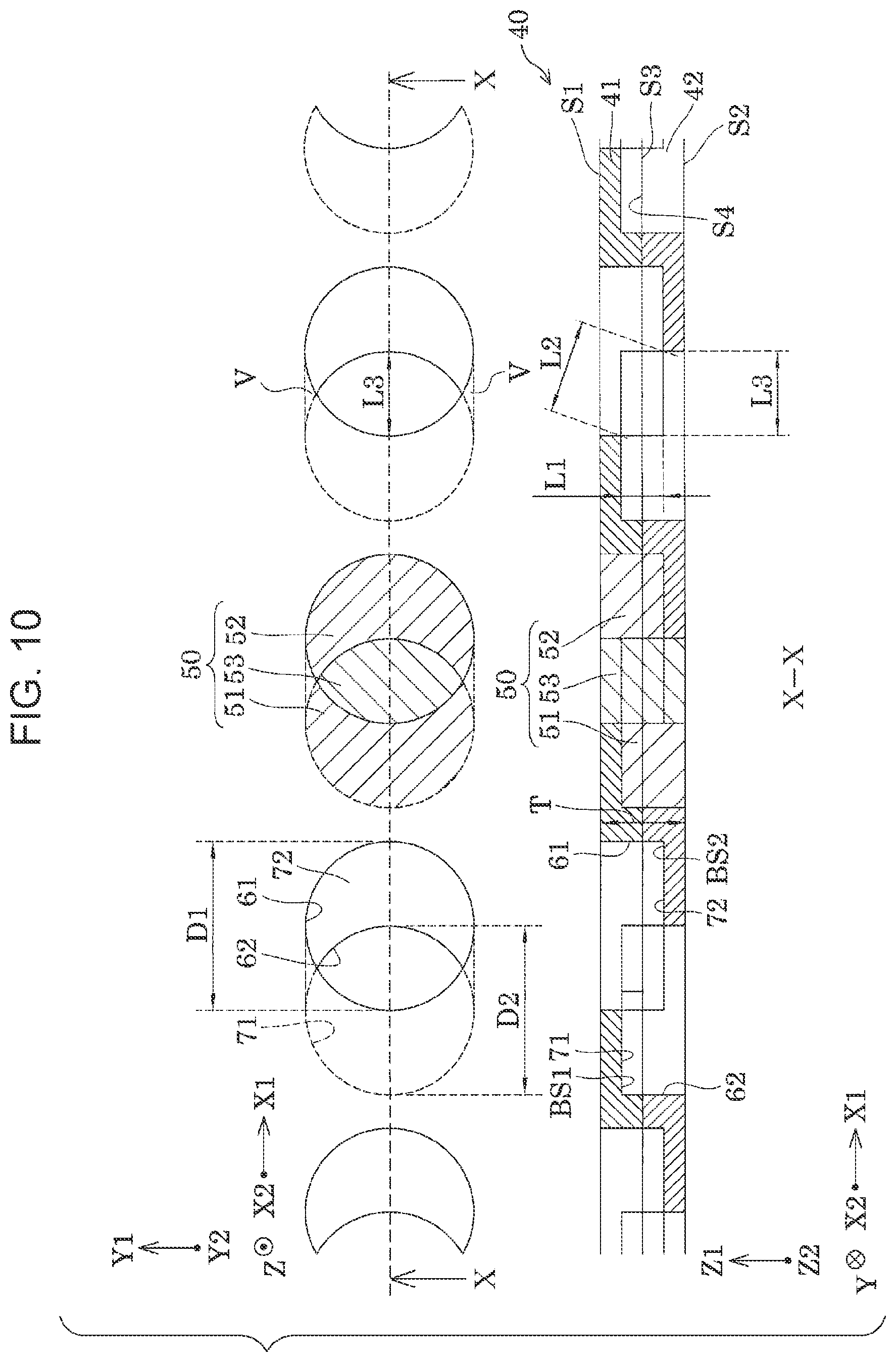 Patent US12552174 Figure 10 – Liquid ejecting head, liquid ejecting apparatus, and filter member