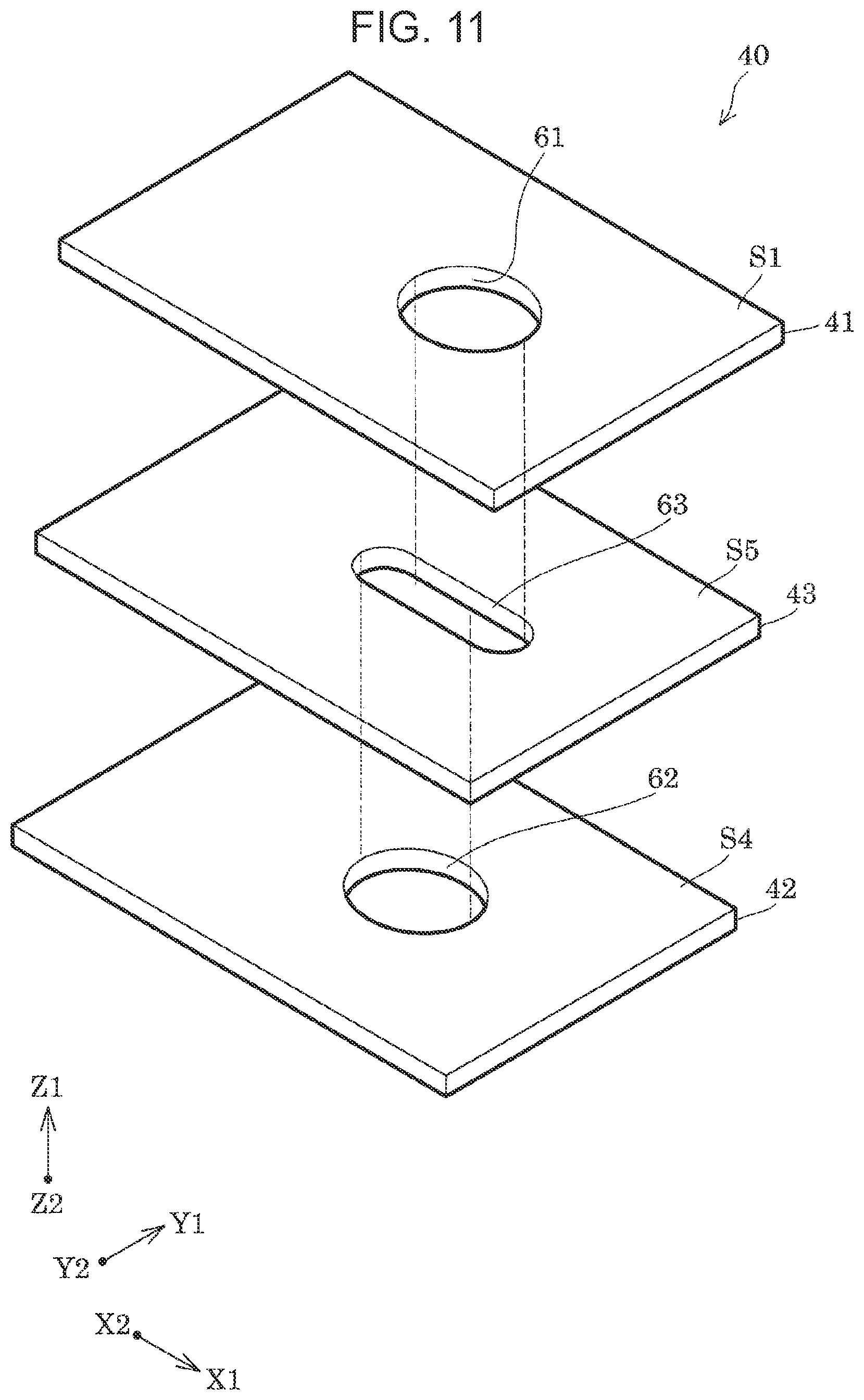Patent US12552174 Figure 11 – Liquid ejecting head, liquid ejecting apparatus, and filter member