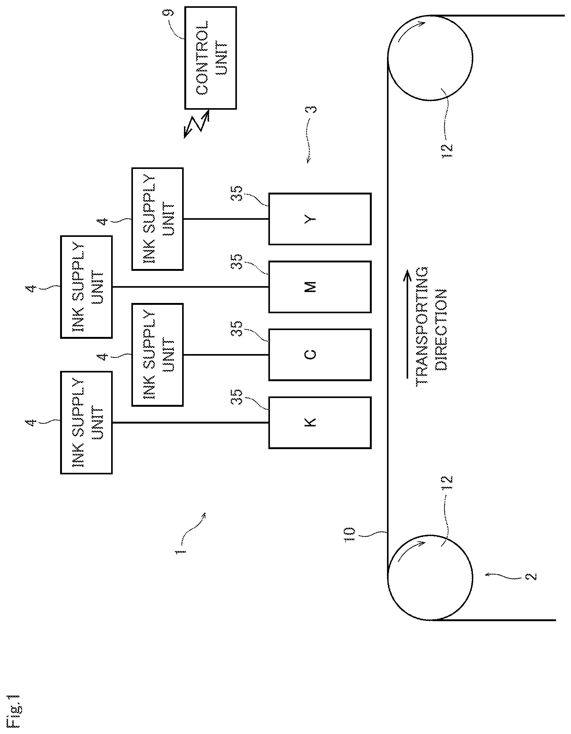 Patent US12552176 Figure 1 – Inkjet printing apparatus