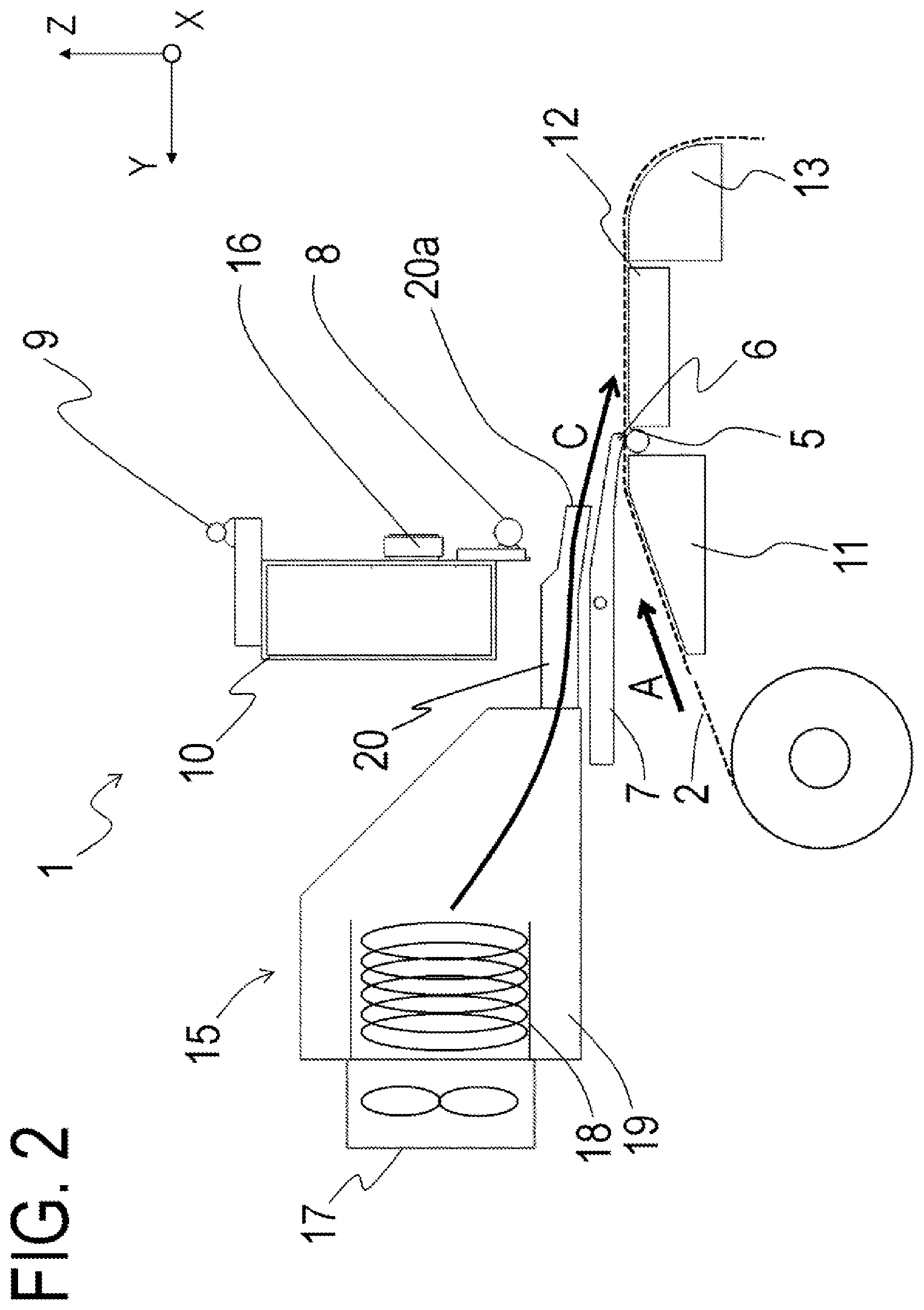 Patent US12552182 Figure 2 – Recording apparatus