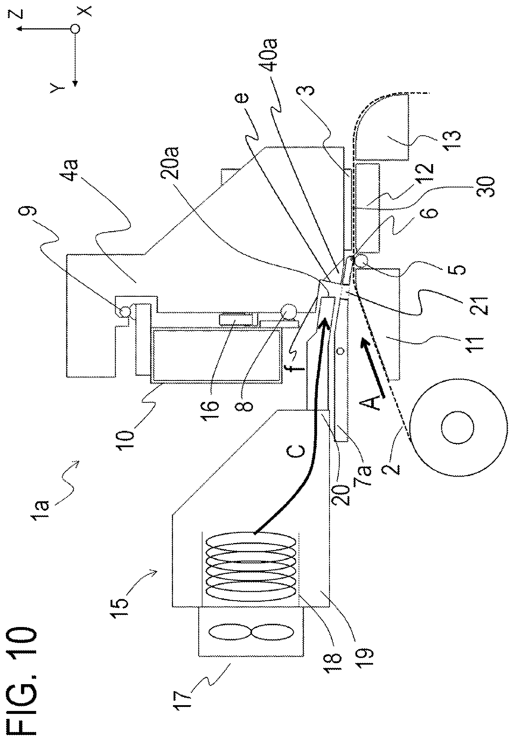 Patent US12552182 Figure 10 – Recording apparatus