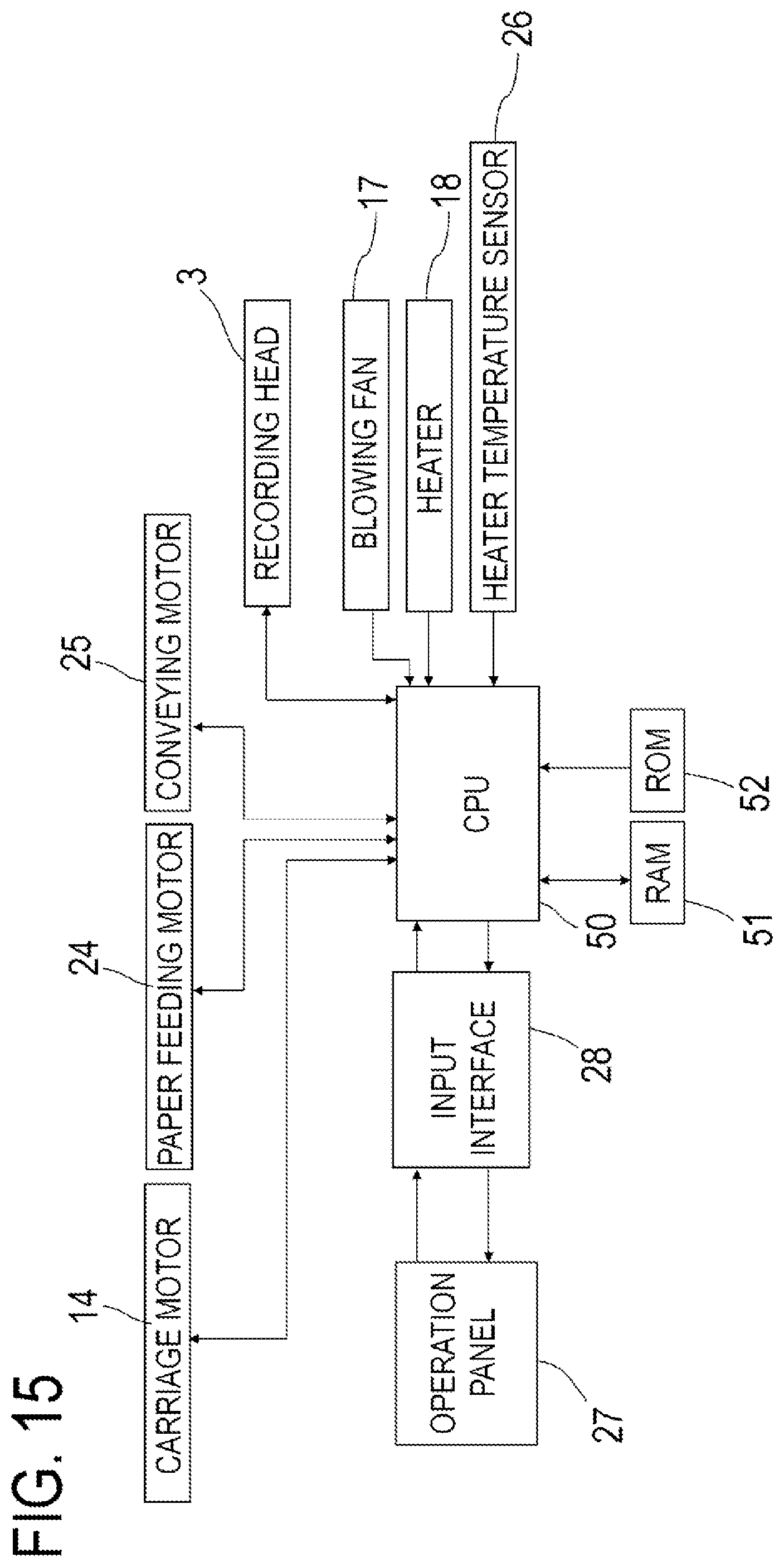 Patent US12552182 Figure 15 – Recording apparatus