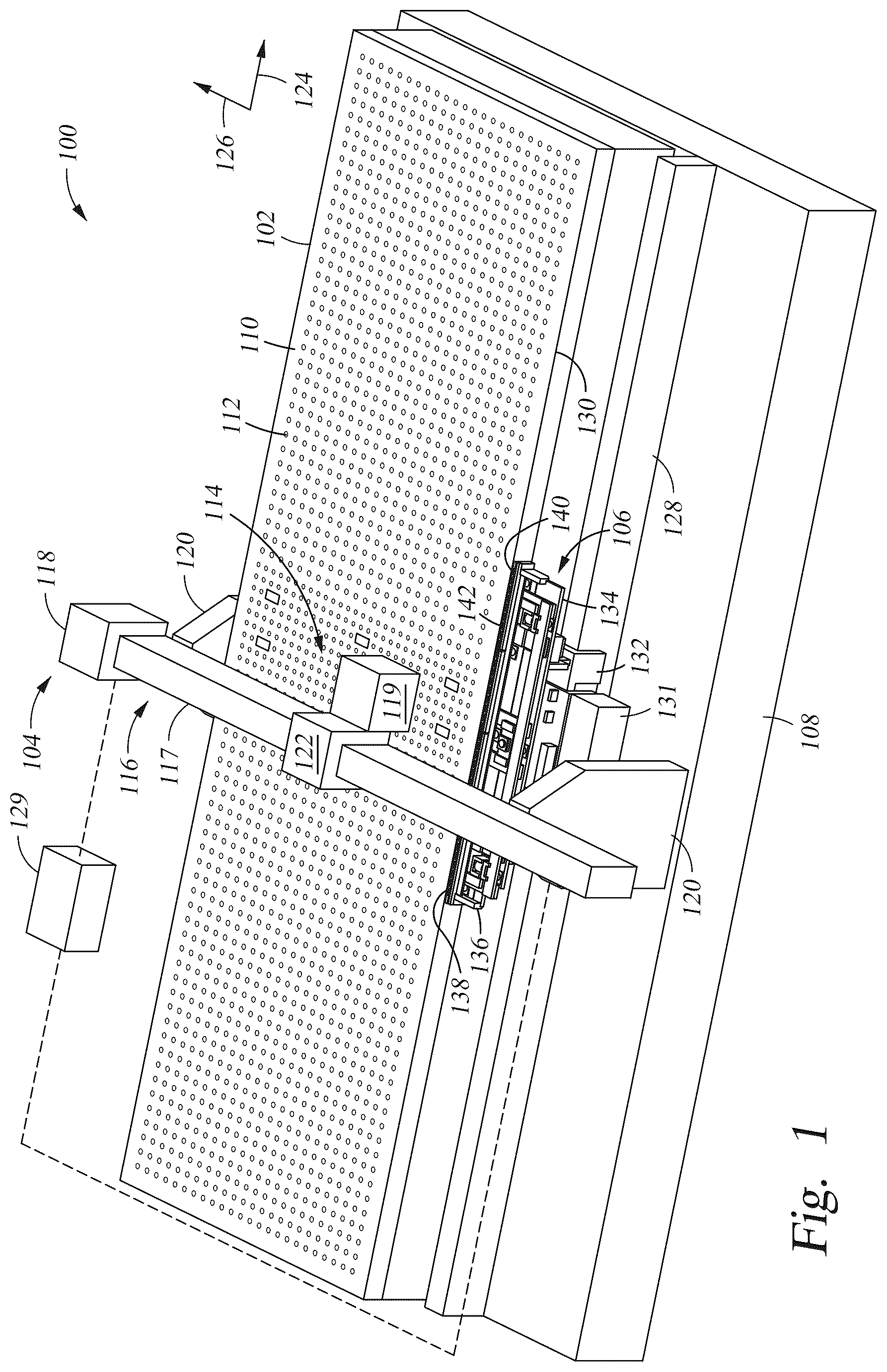 Patent US12552183 — Inkjet printer with substrate height position control — Figure 1