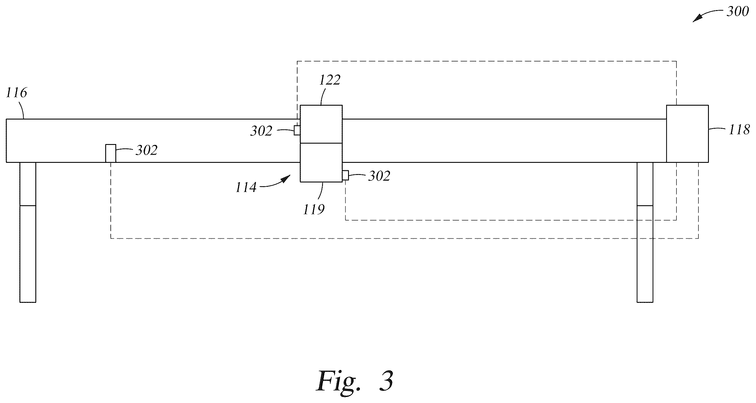 Patent US12552183 Figure 3 – Inkjet printer with substrate height position control