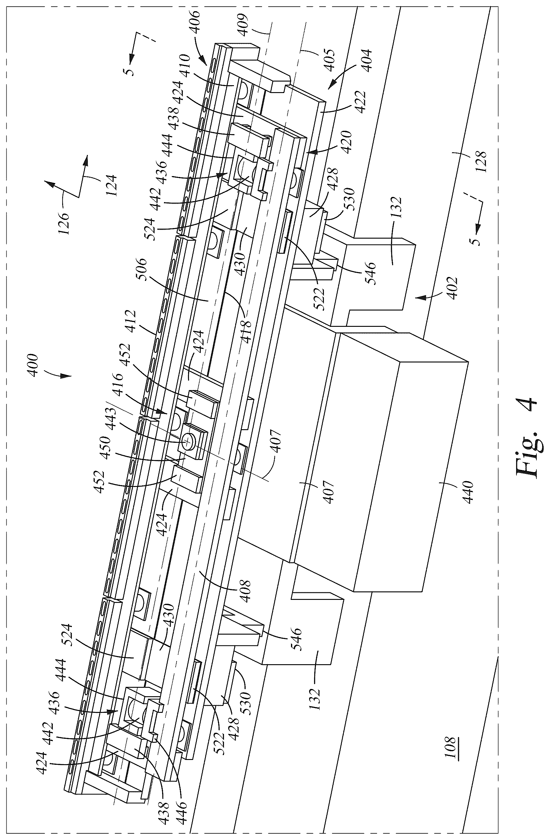 Patent US12552183 Figure 4 – Inkjet printer with substrate height position control