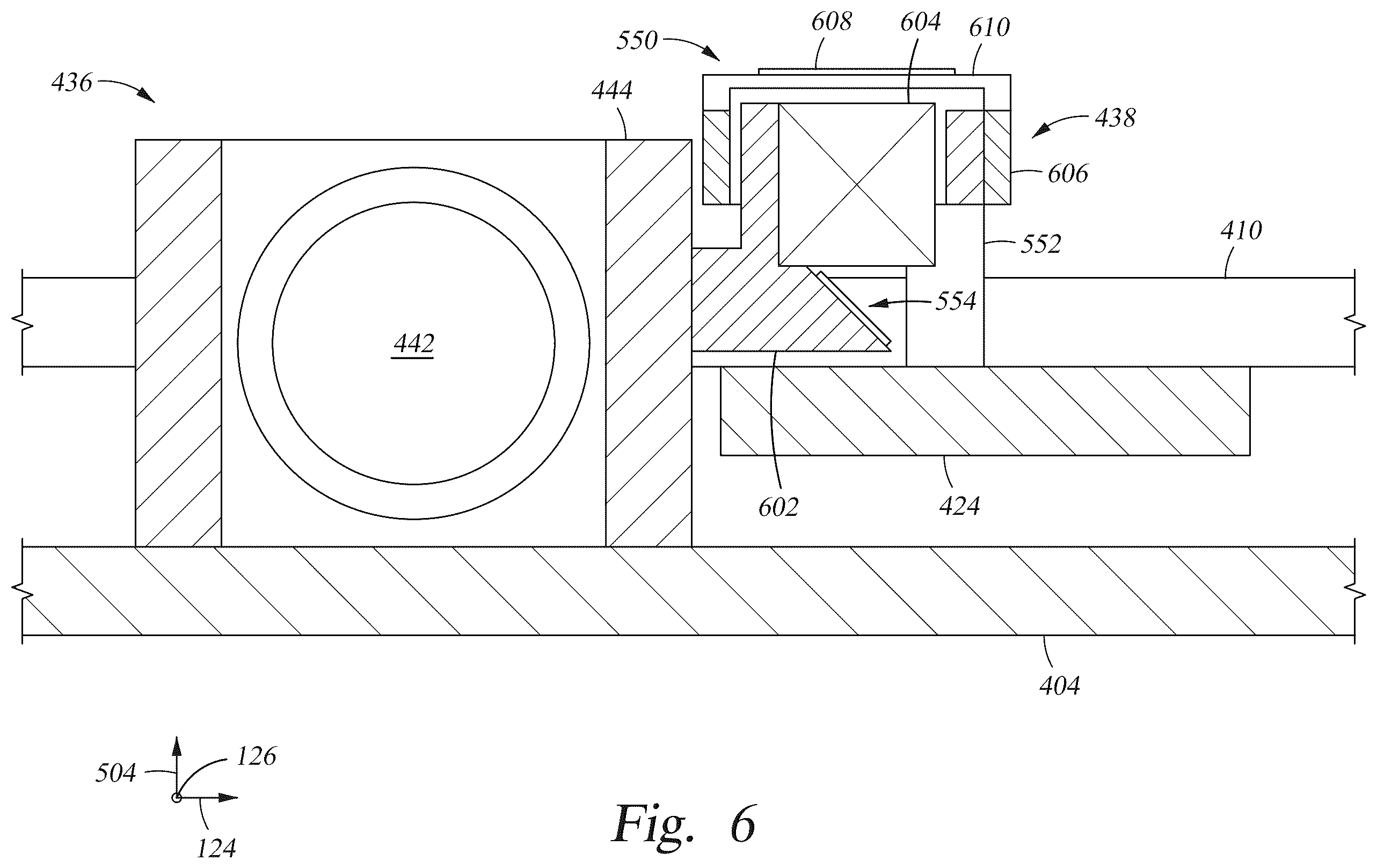 Patent US12552183 Figure 6 – Inkjet printer with substrate height position control