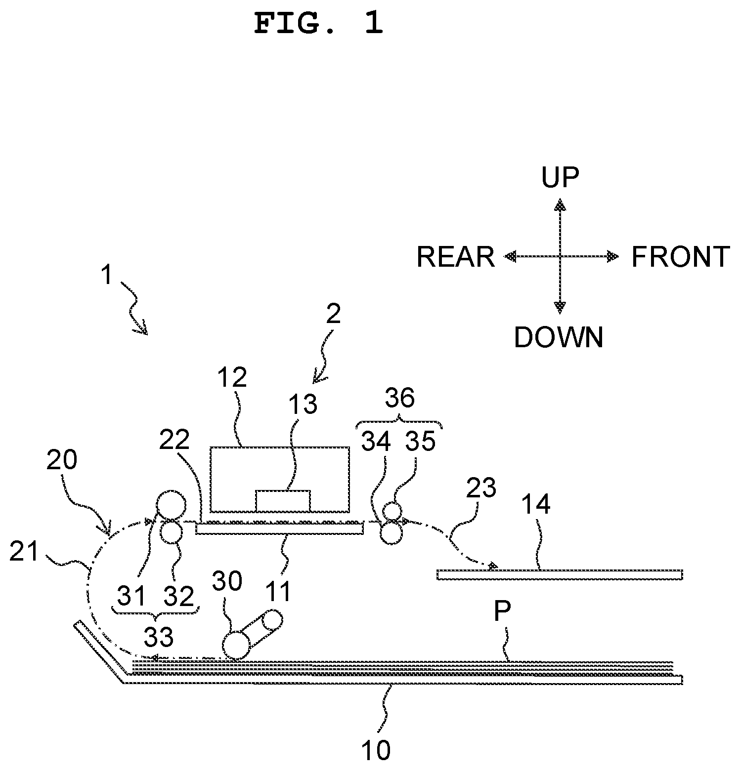 Patent US12552184 Figure 1 – Liquid discharge apparatus