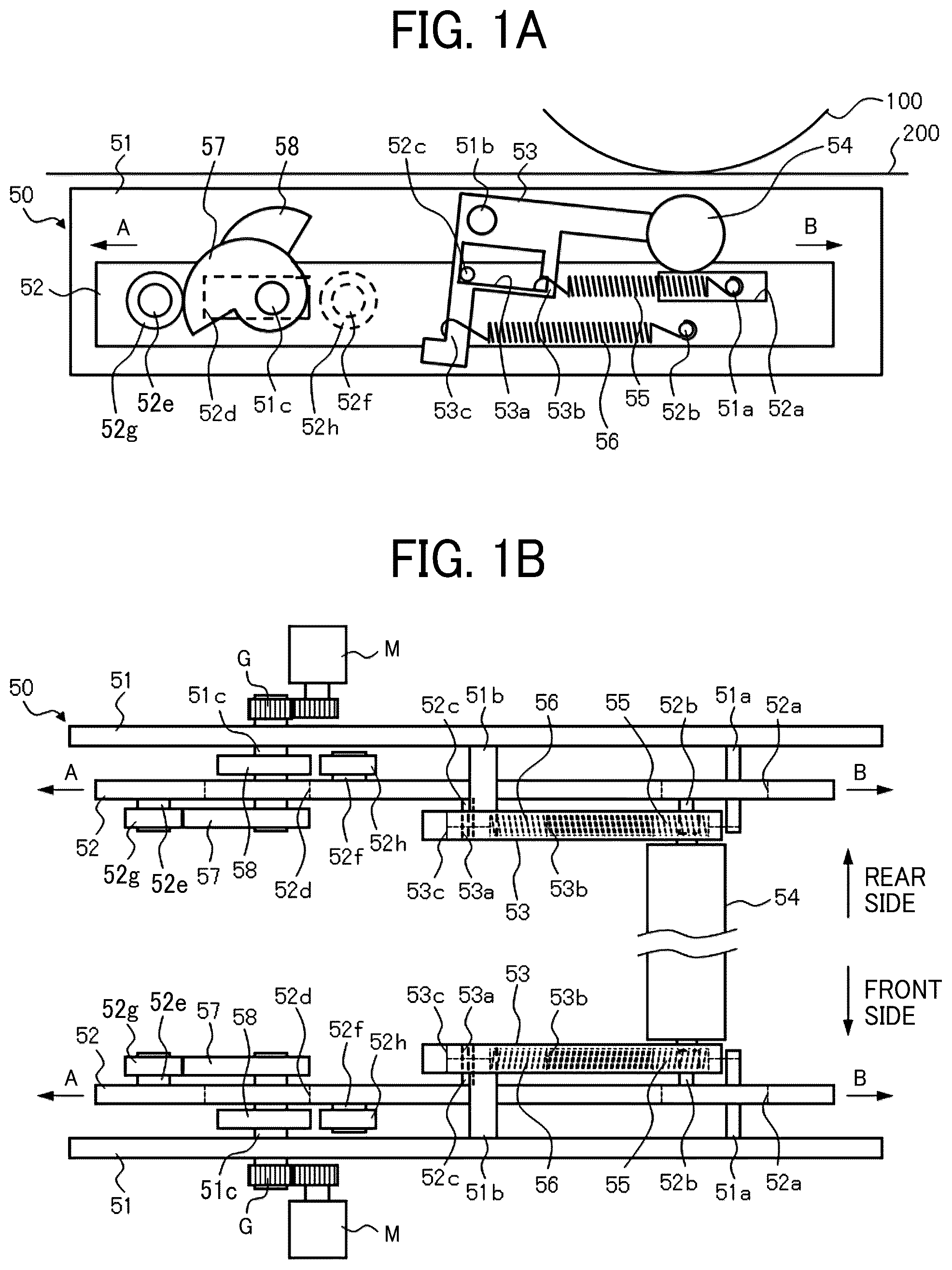 Patent US12552186 Figure 1 – Biasing force adjusting device, transfer device, and image forming apparatus