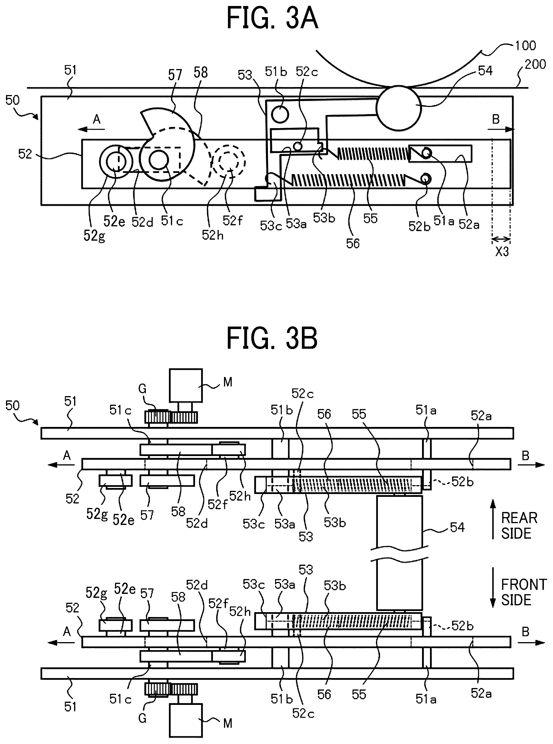 Patent US12552186 Figure 3 – Biasing force adjusting device, transfer device, and image forming apparatus