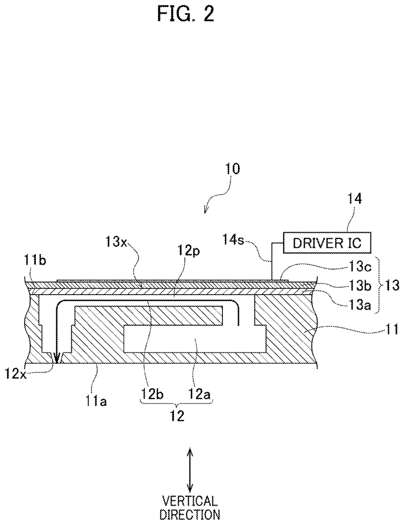 Patent US12552187 Figure 2 – Liquid ejecting device switchable between first state in which two terminals are separated from each other and second state in which two terminals are in contact with each other