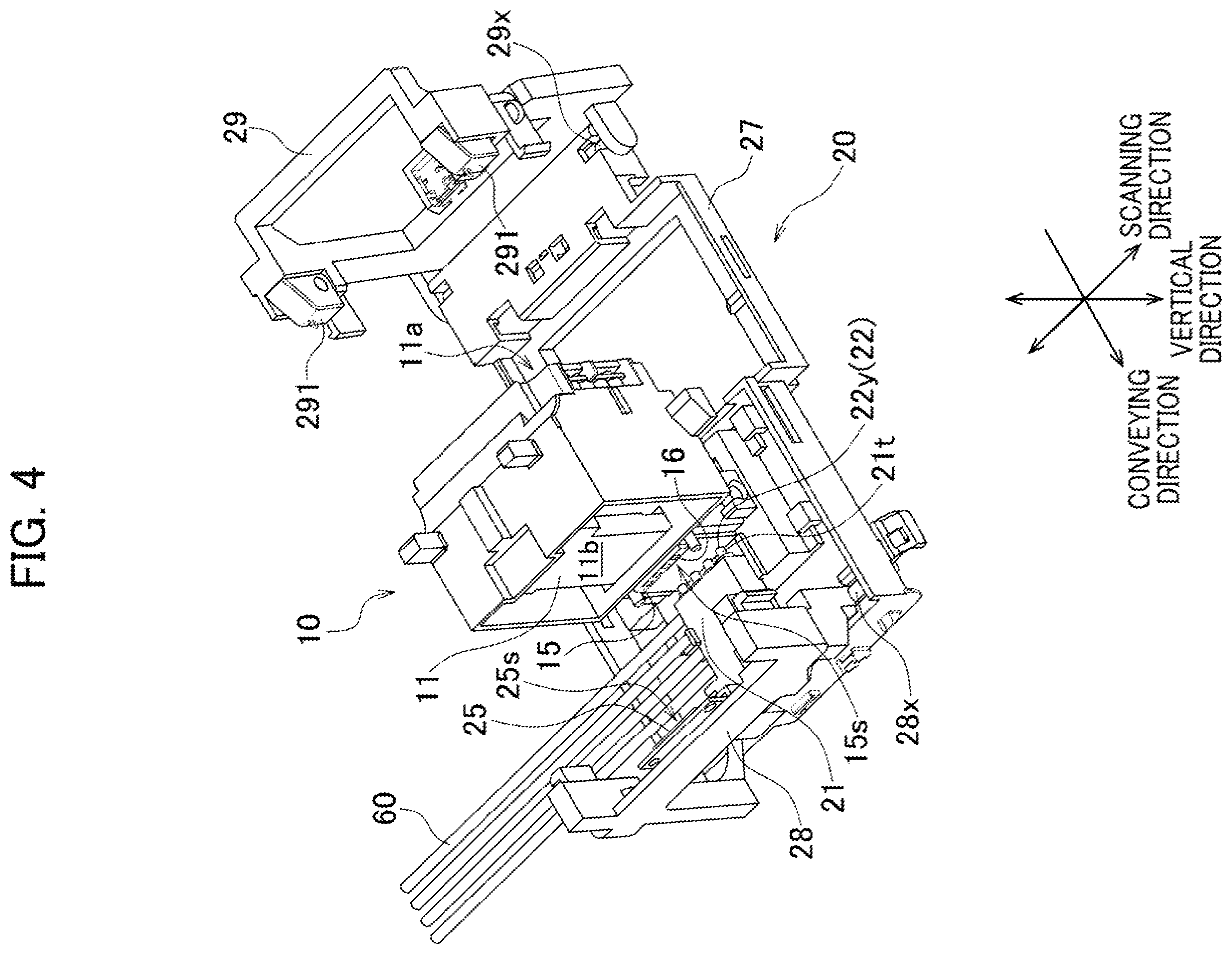 Patent US12552187 Figure 4 – Liquid ejecting device switchable between first state in which two terminals are separated from each other and second state in which two terminals are in contact with each other