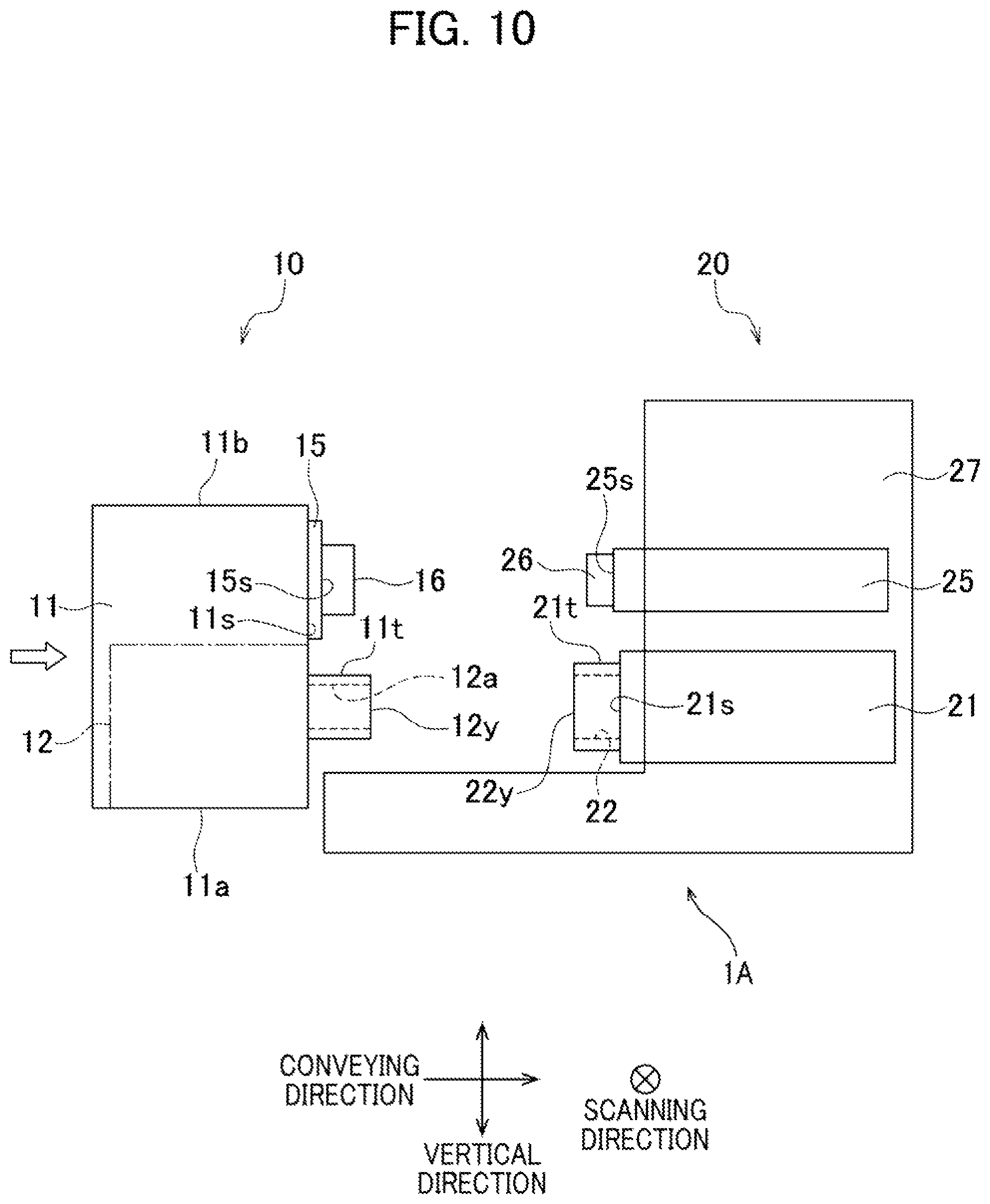 Patent US12552187 Figure 10 – Liquid ejecting device switchable between first state in which two terminals are separated from each other and second state in which two terminals are in contact with each other