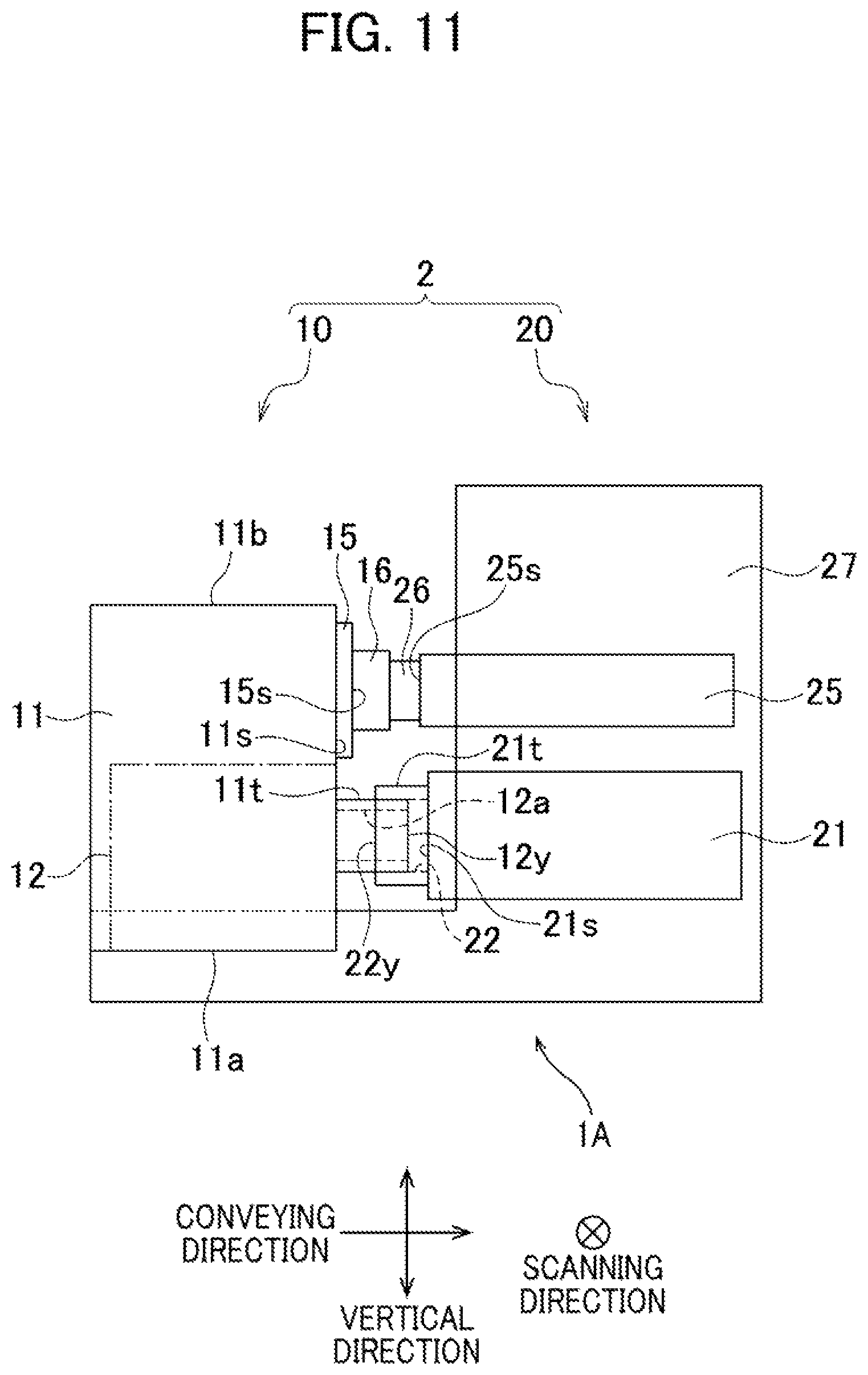 Patent US12552187 Figure 11 – Liquid ejecting device switchable between first state in which two terminals are separated from each other and second state in which two terminals are in contact with each other